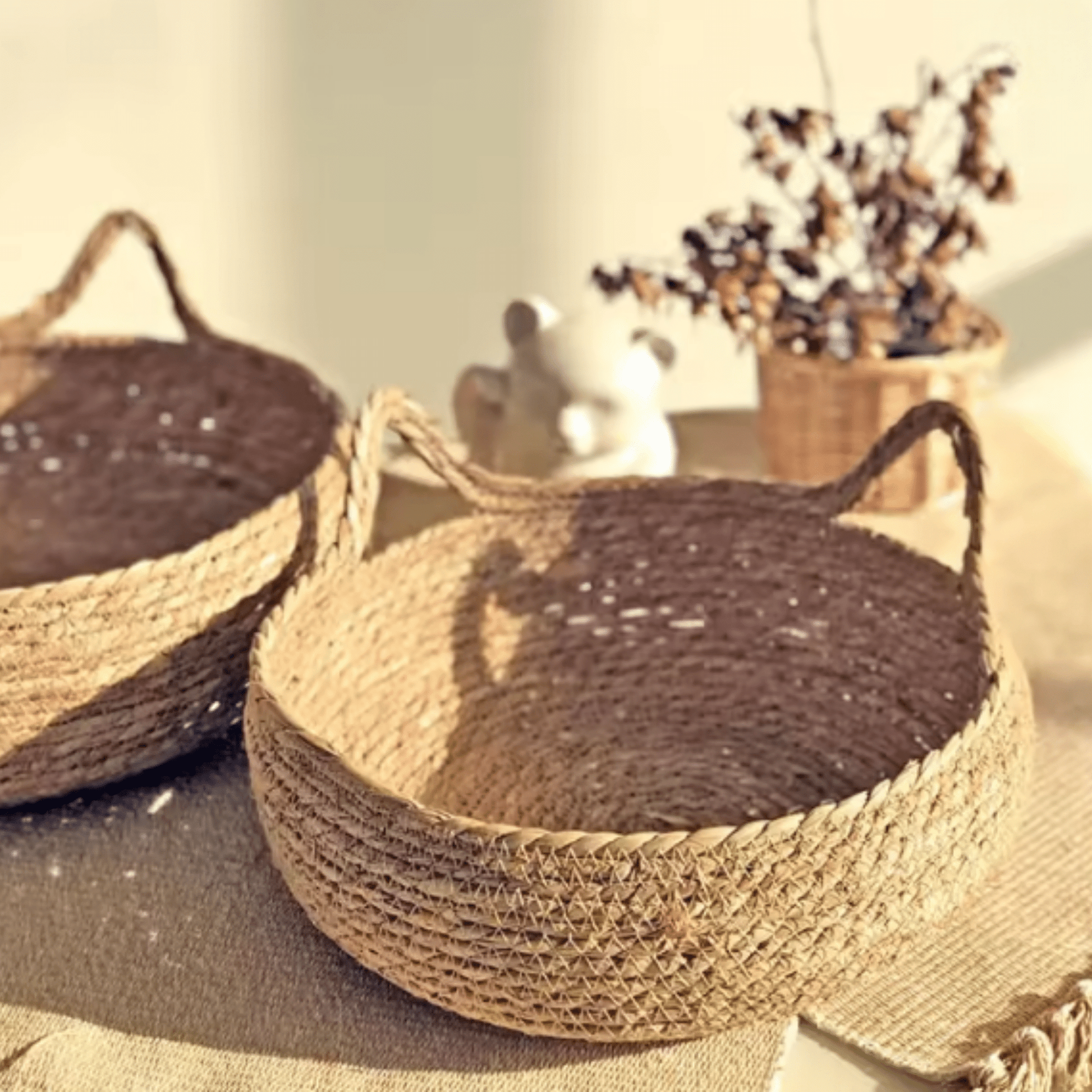 Baskit - Ademend Rotan Kattenbed - Mivero