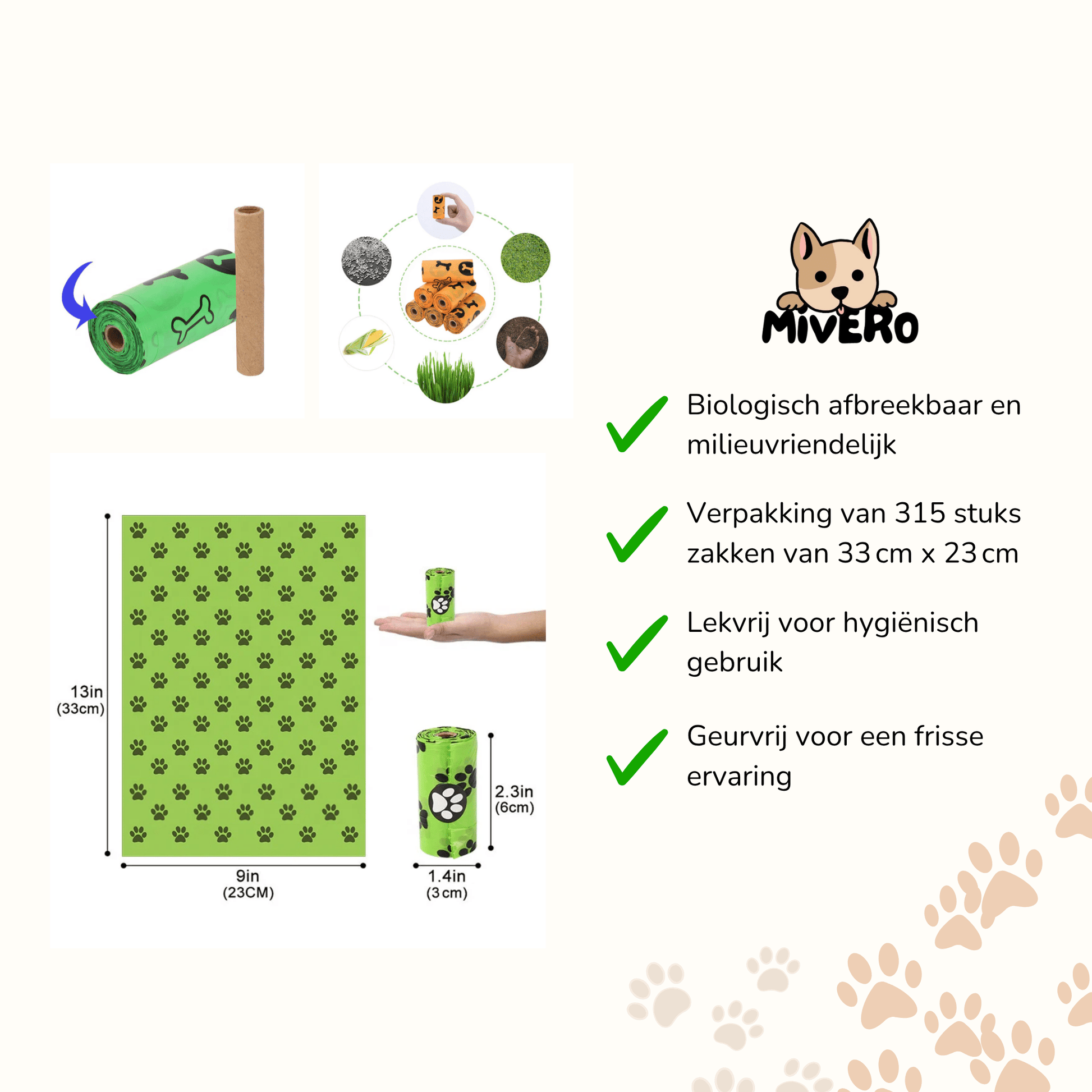 BioBagz - Biologisch Afbreekbare Poepzakjes - Mivero