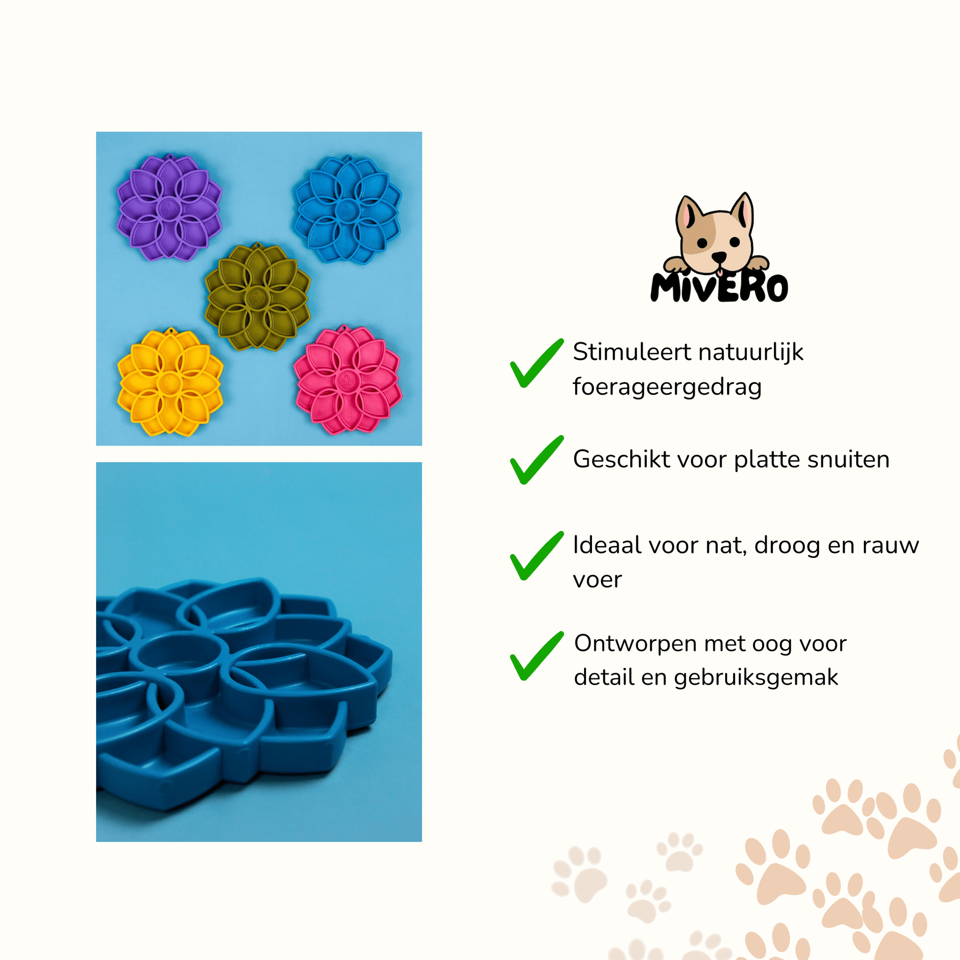 Bowlsy - Mandala Snuffel - voerbak - Mivero