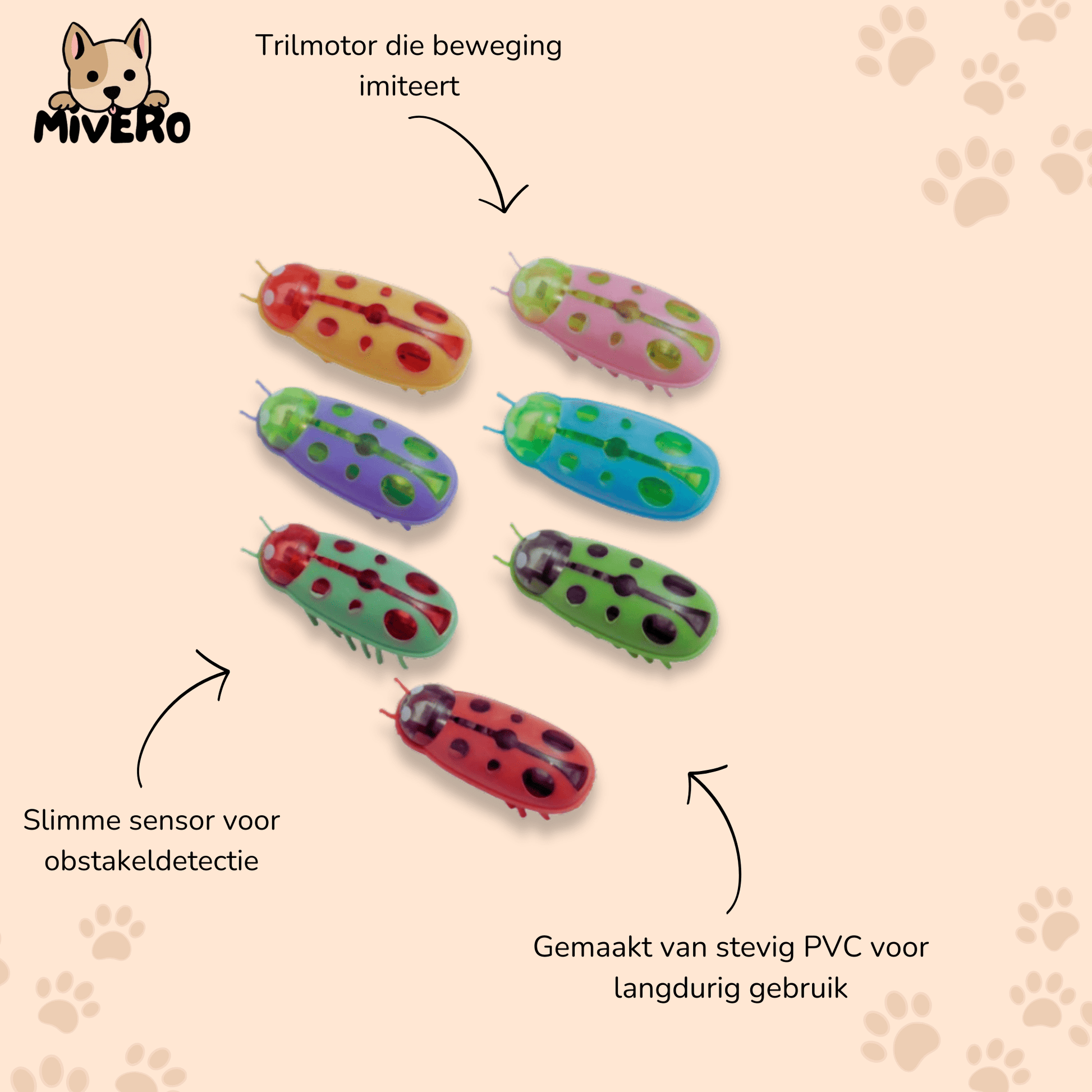 BugRush - Vibrerend Obstakelvrij Katteninsect - Mivero