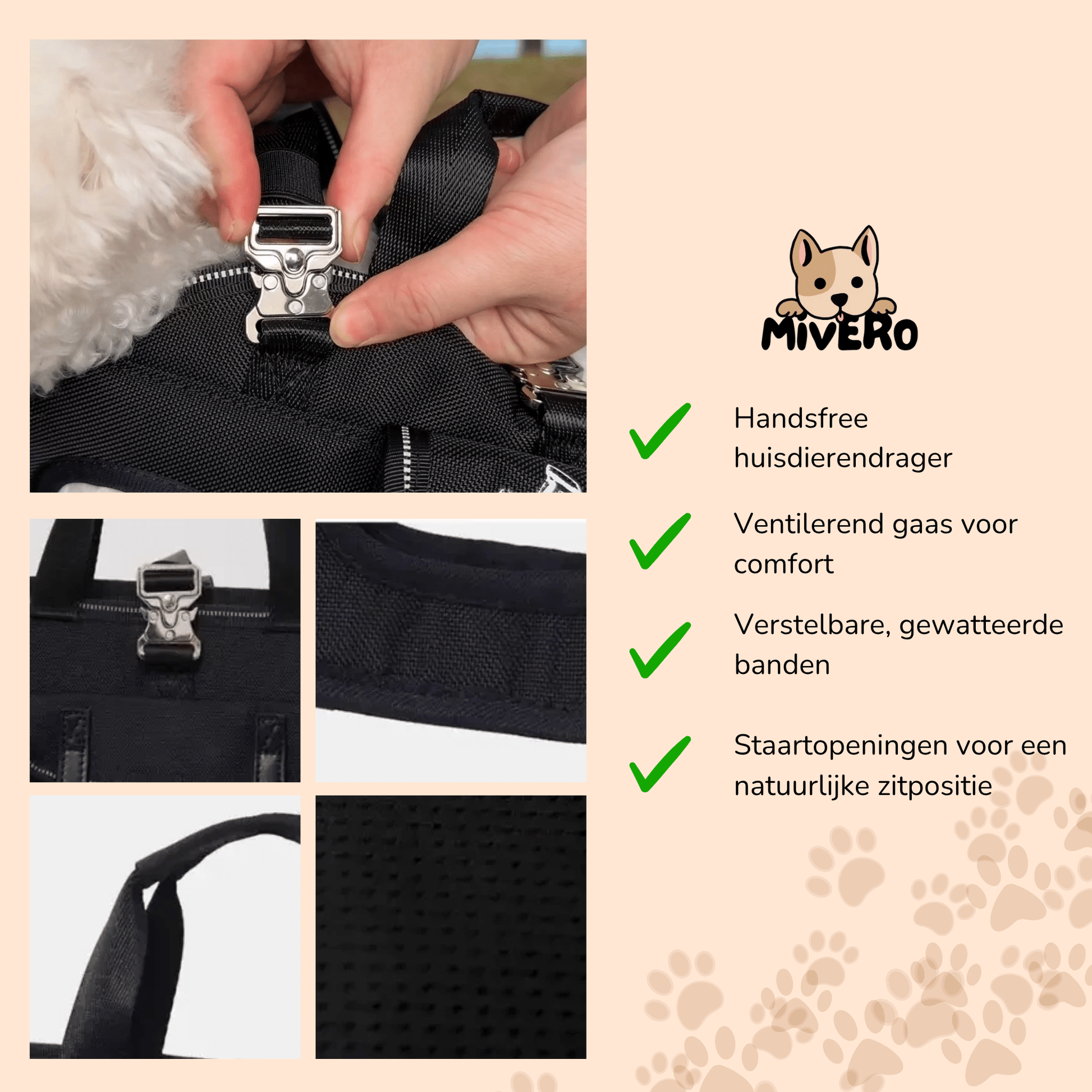 CarryBuddy - Handsfree Ergonomische Draagtas - Mivero