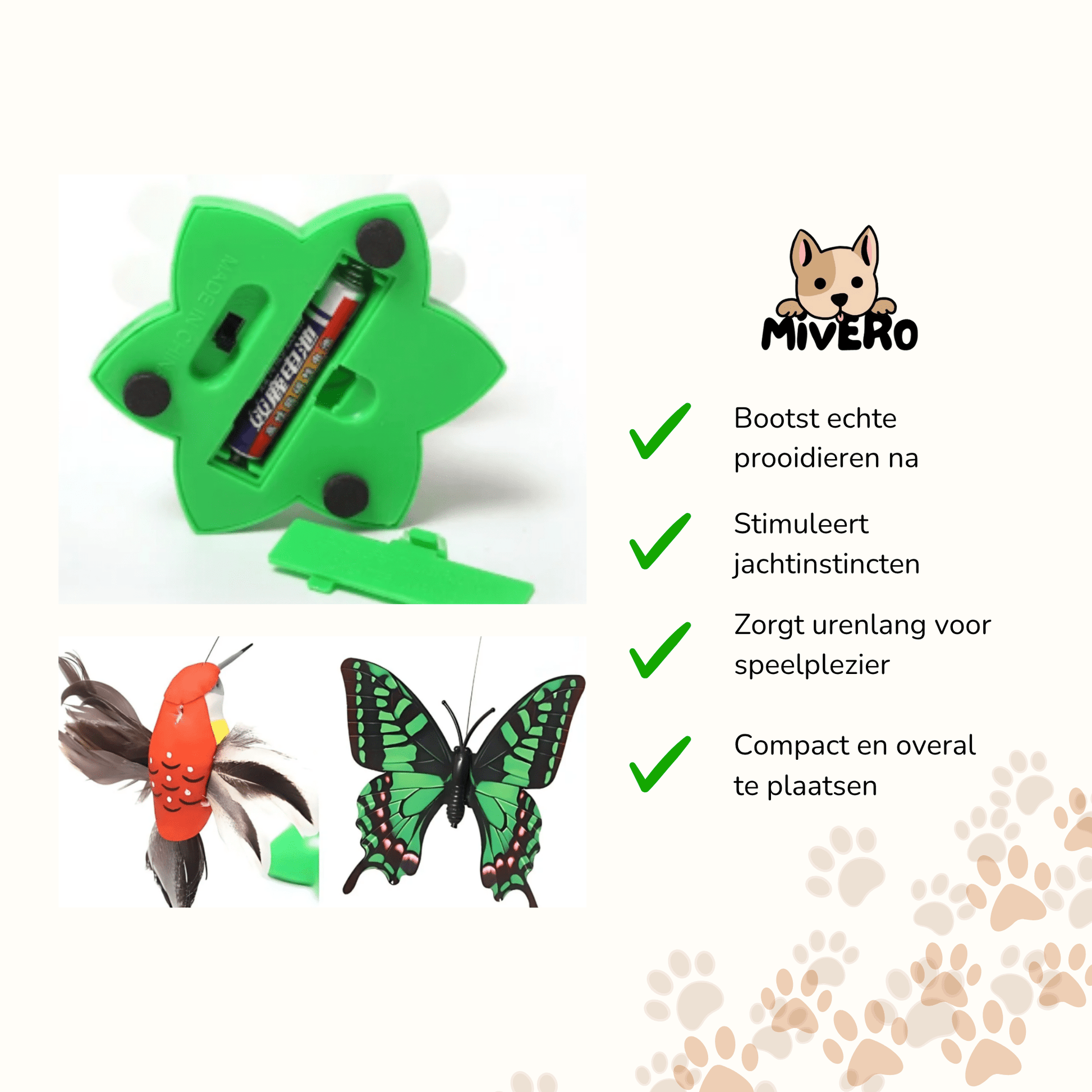 CatCho - Interactief Bewegend Kattenspeeltje - Mivero