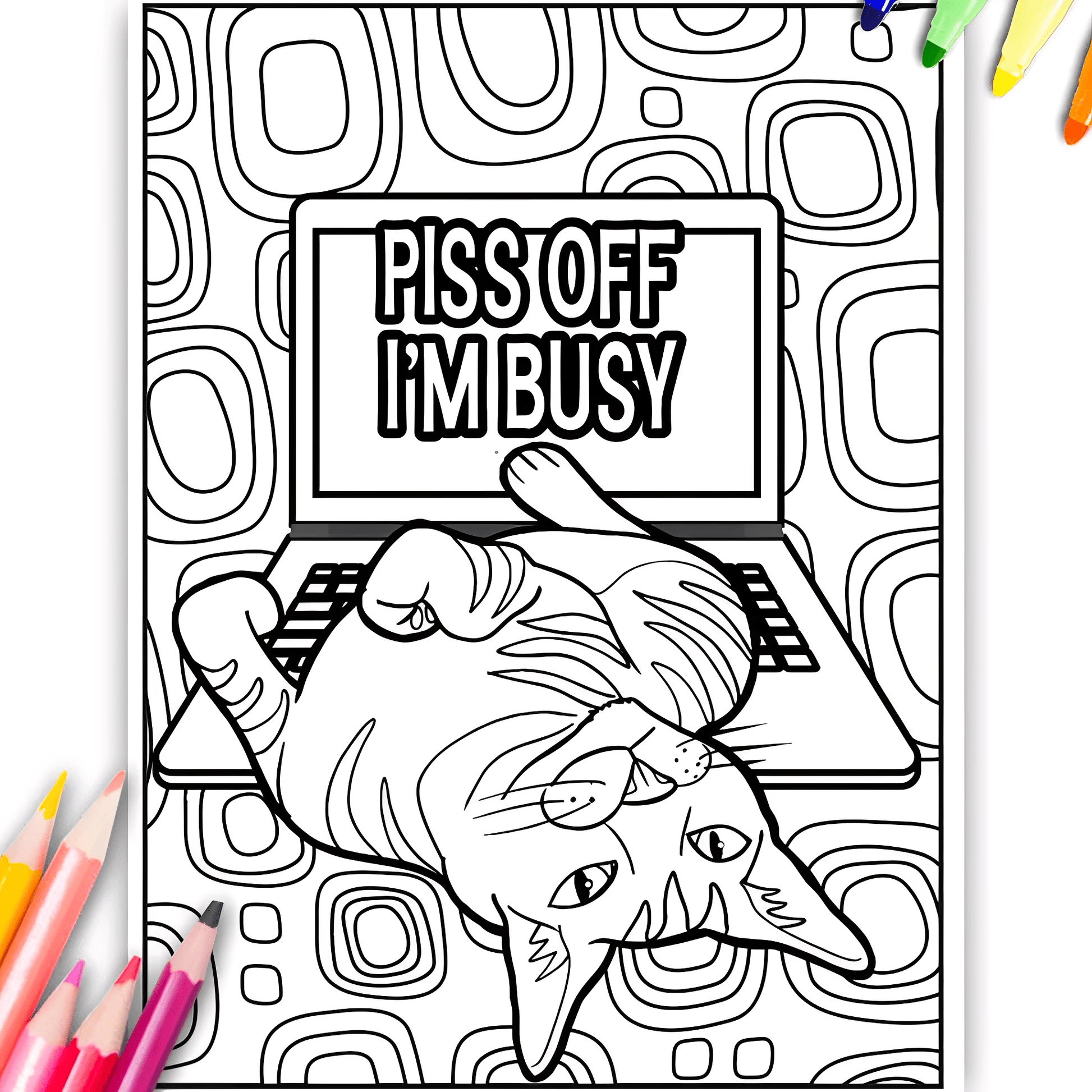 Cattitude - Hilarische Katten Kleurboek - Mivero