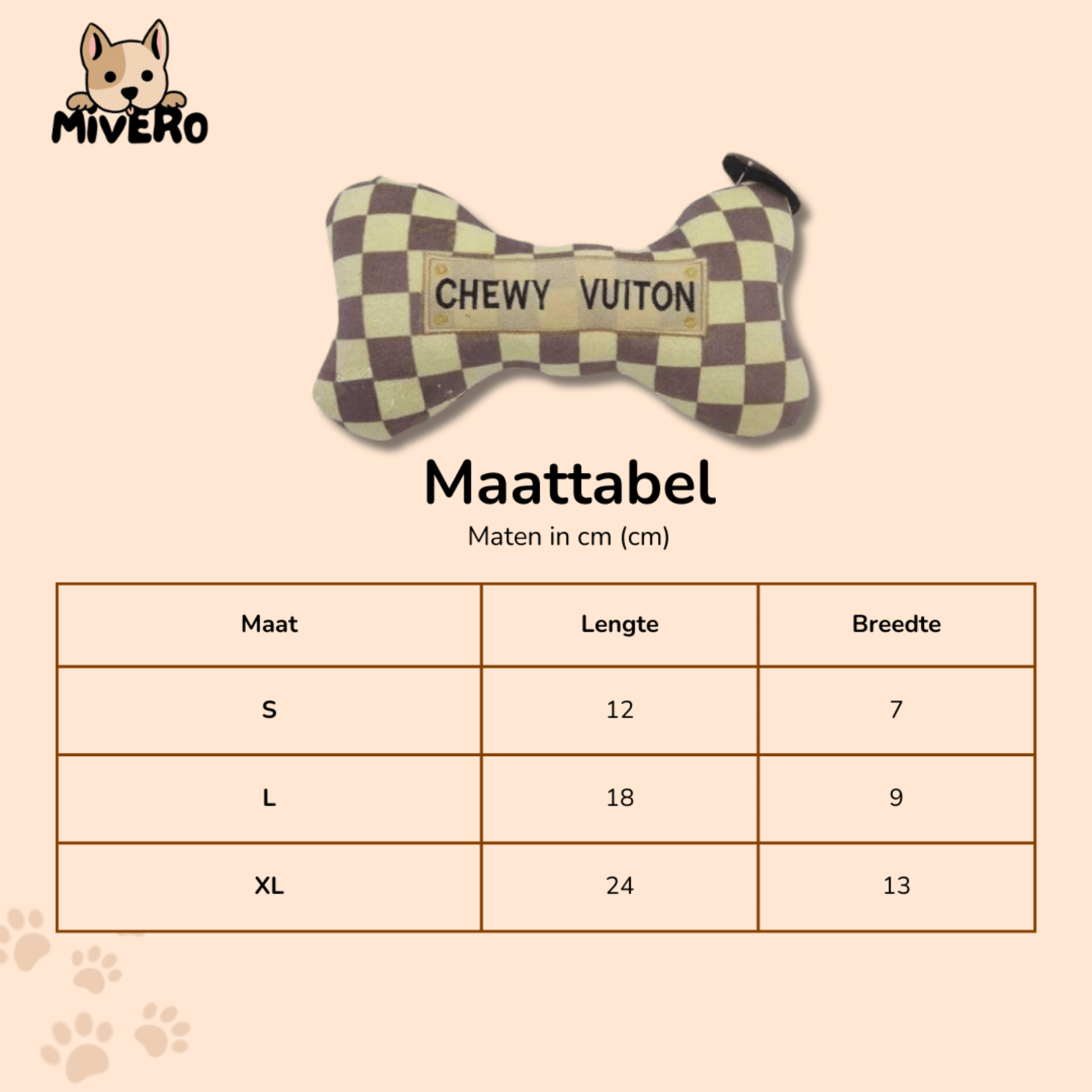 Chewluxe - Pluche Piepend Hondenspeeltje - Mivero