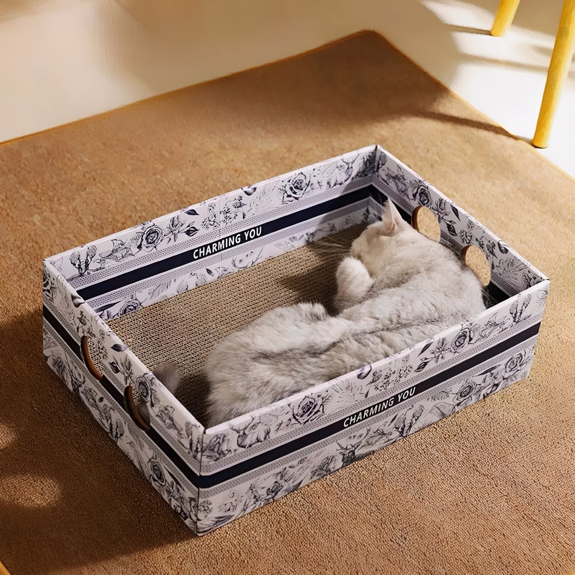 Clawzy - Ovale Kartonnen Krabmand - Mivero