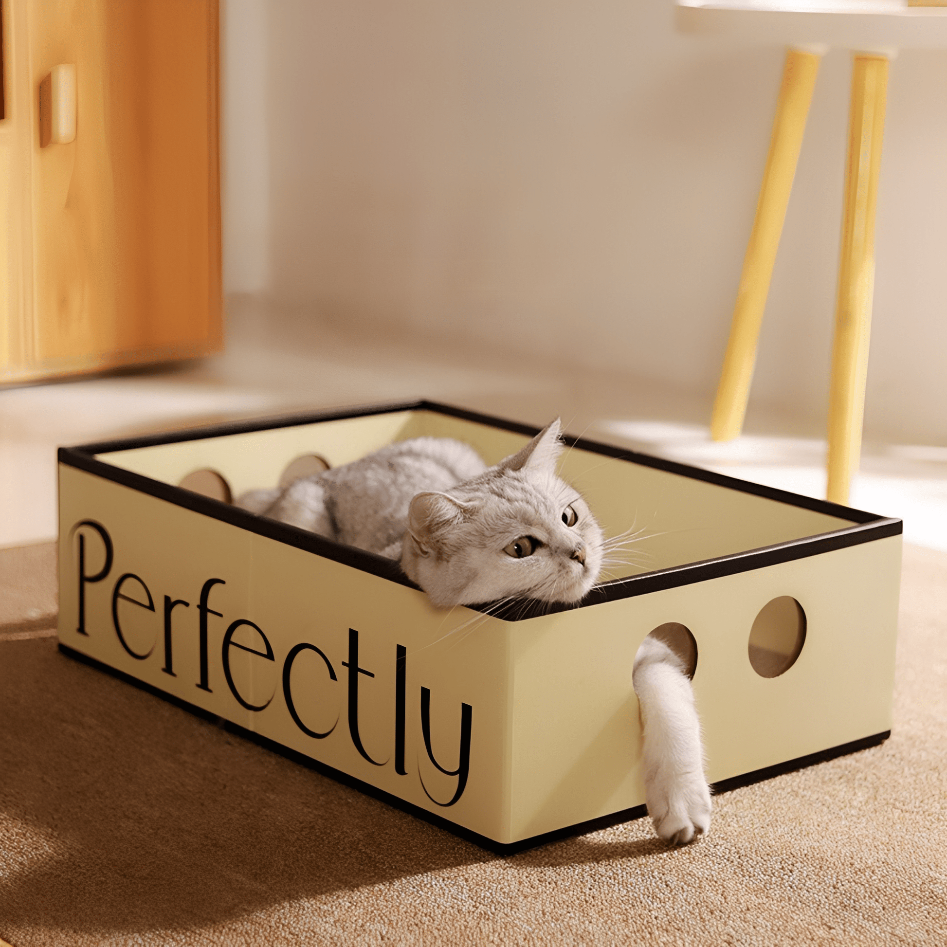 Clawzy - Ovale Kartonnen Krabmand - Mivero