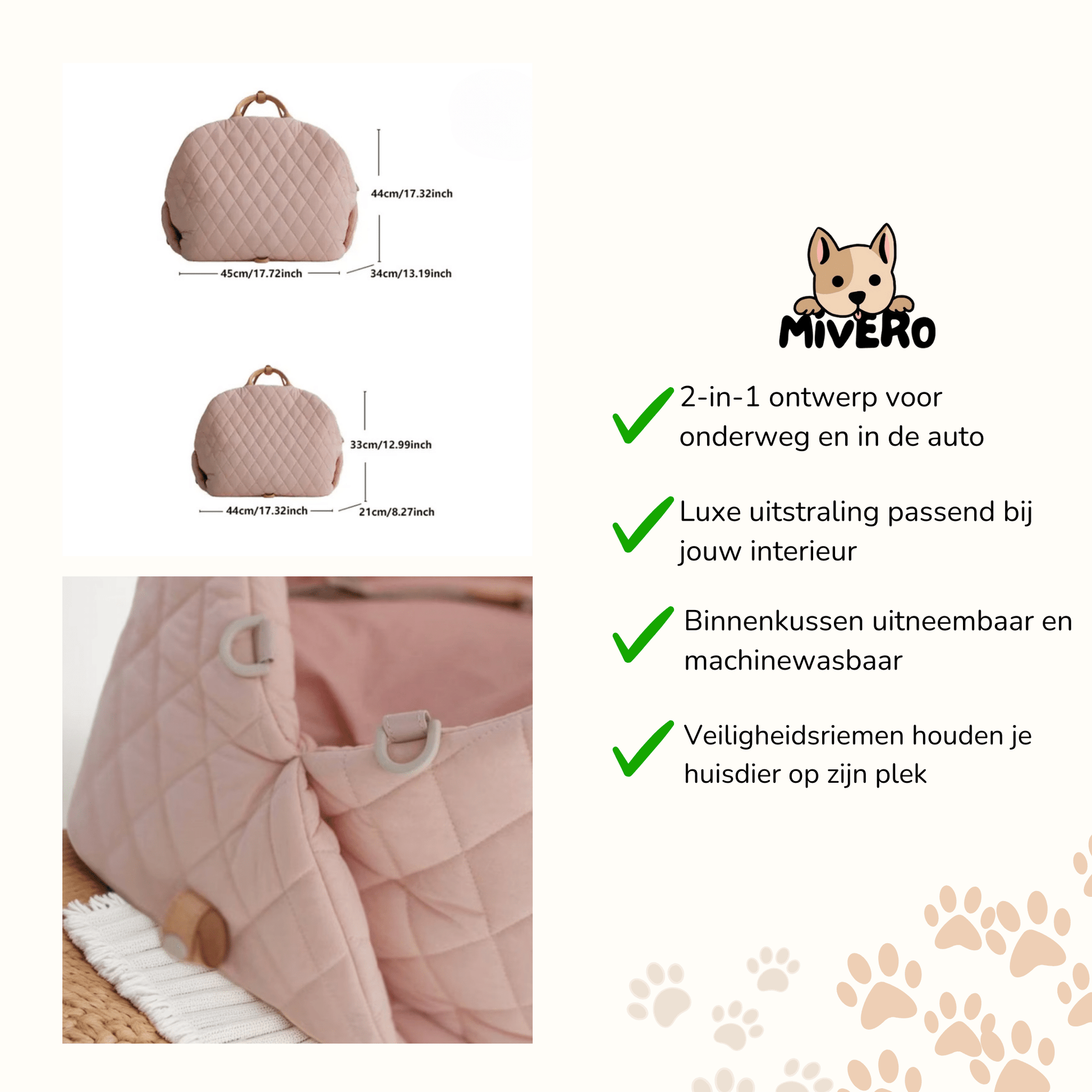 Comfurt - Veilige Reis Draagtasje - Mivero