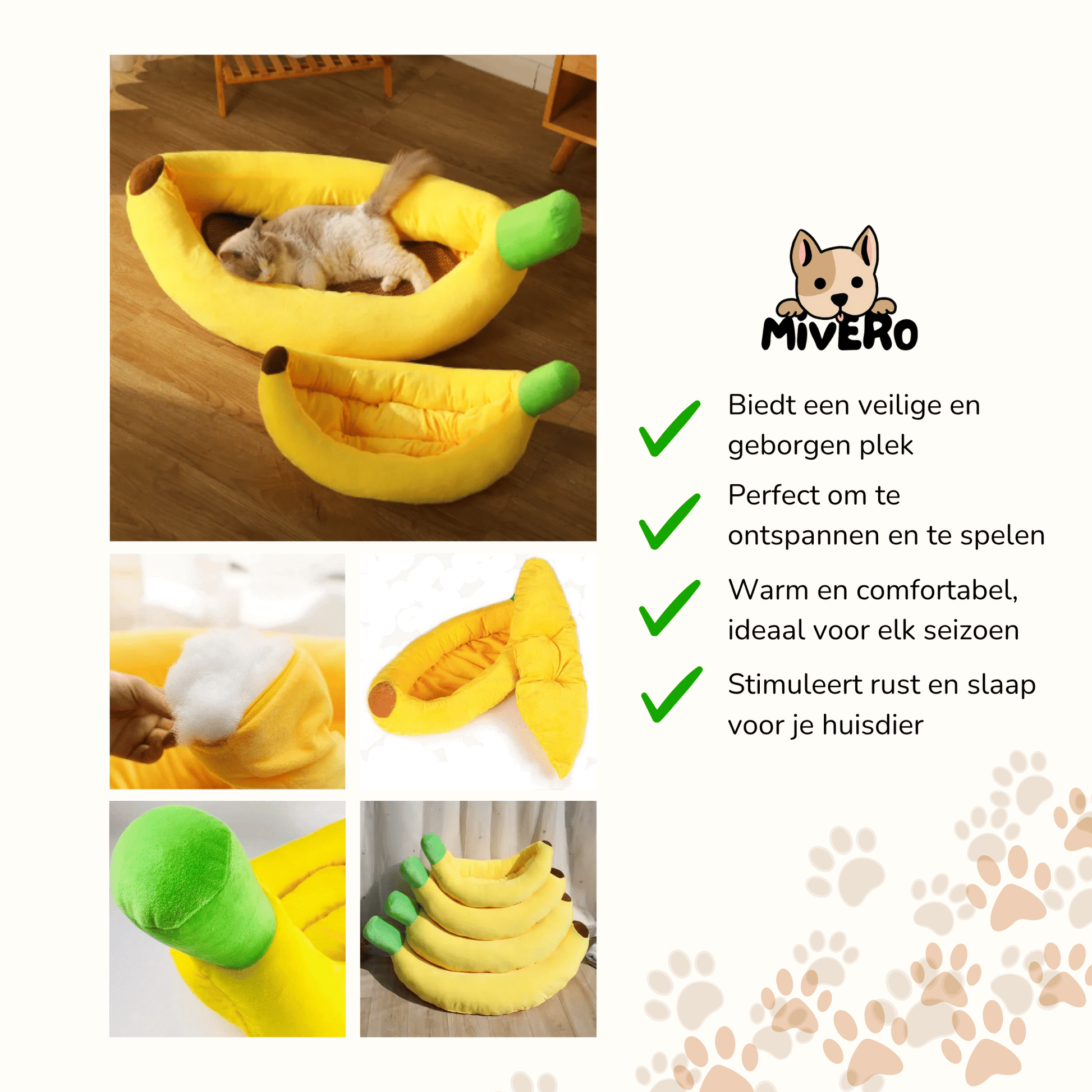 CozyBanana - Warme geborgenheid voor huisdieren - Mivero