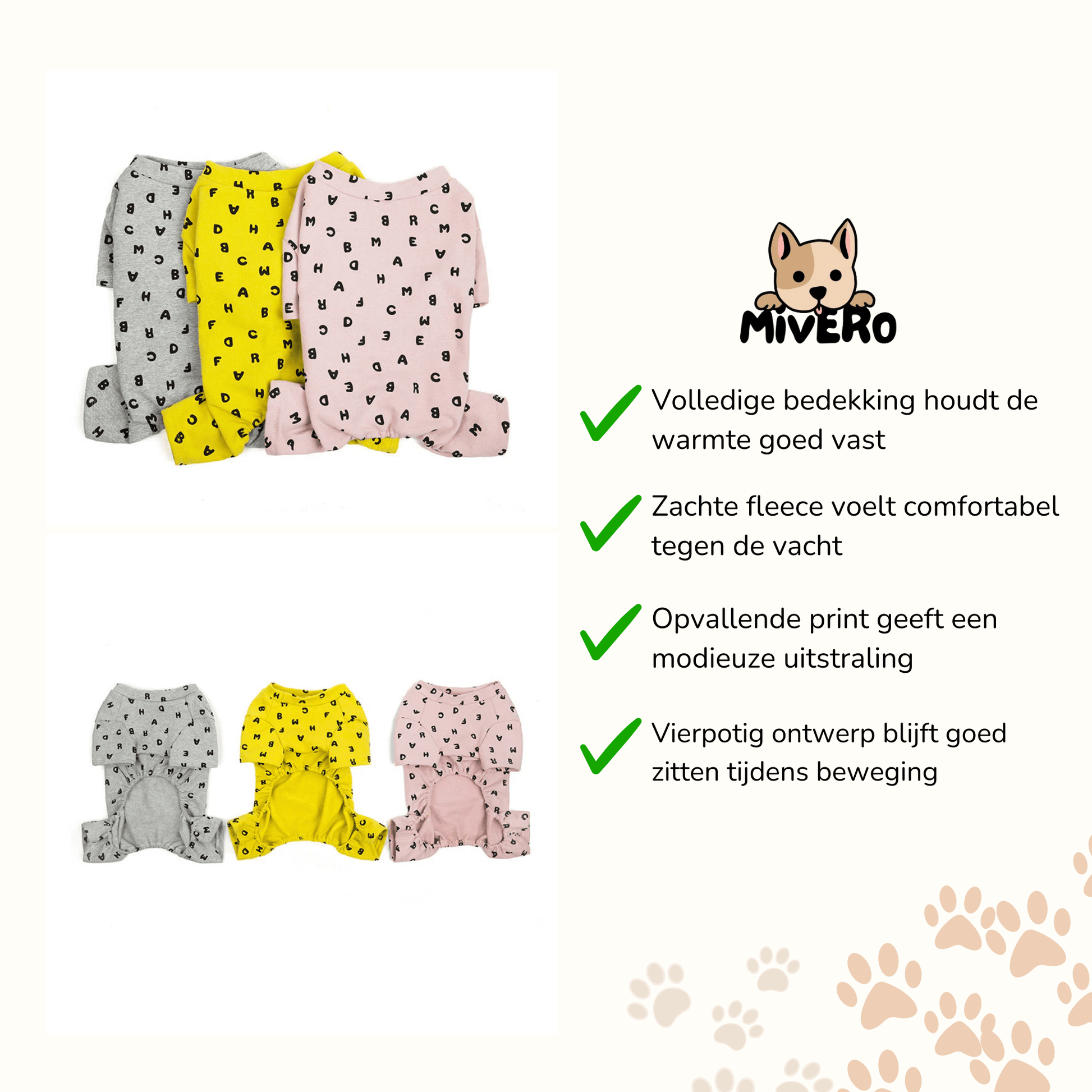 CozyCanine - Fleece Vierpotige Hondenhoodie - Mivero