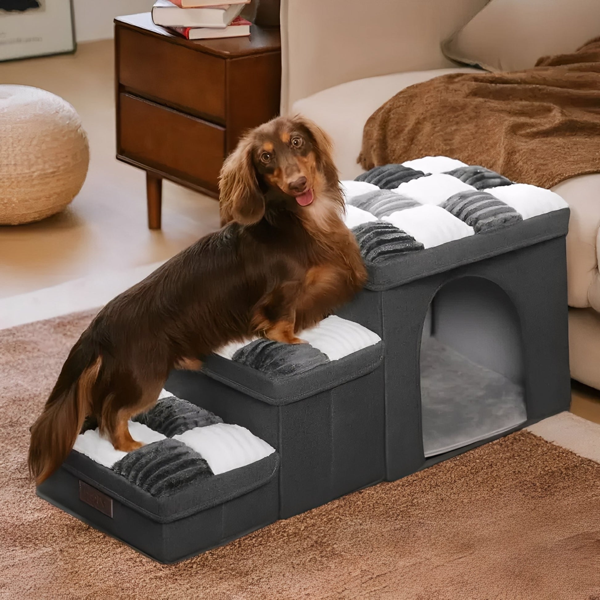 CozyClimb - Opvouwbare Opbergtrap Huisdieren - Mivero