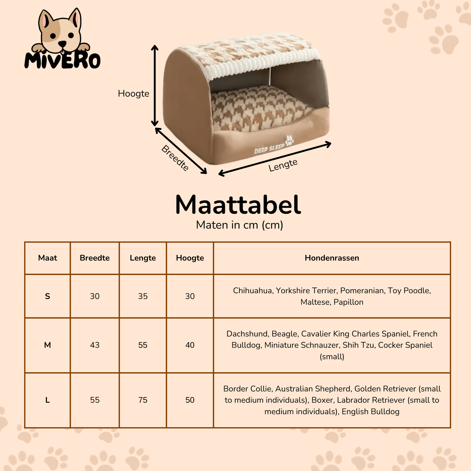 CozyDen - Knus verhoogd huisdierenbed - Mivero