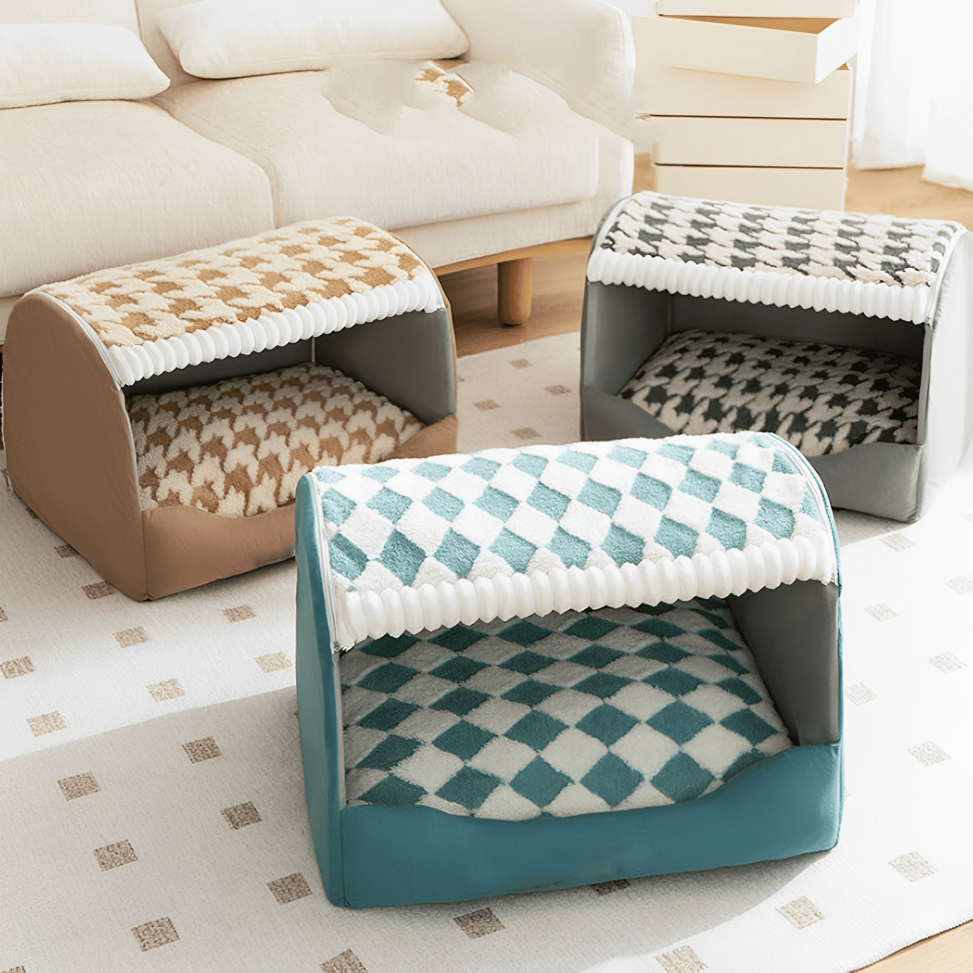 CozyDen - Knus verhoogd huisdierenbed - Mivero