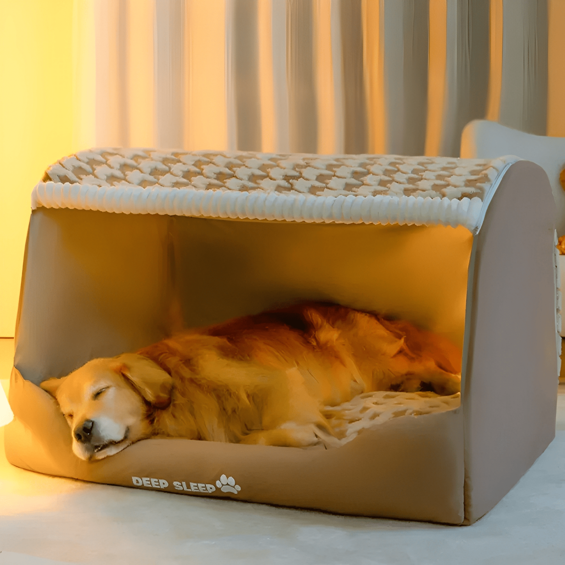 CozyDen - Knus verhoogd huisdierenbed - Mivero