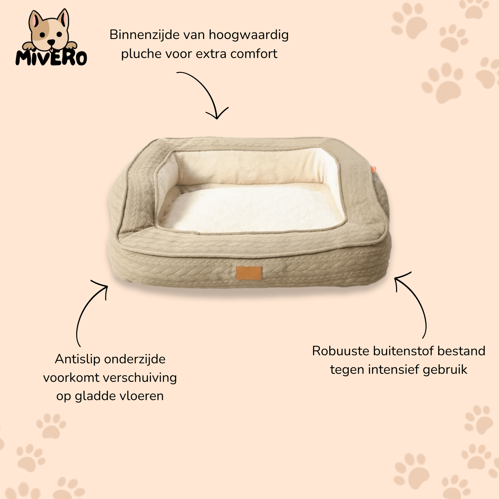 Cozyra - Orthopedisch Pluche Hondenbed - Mivero