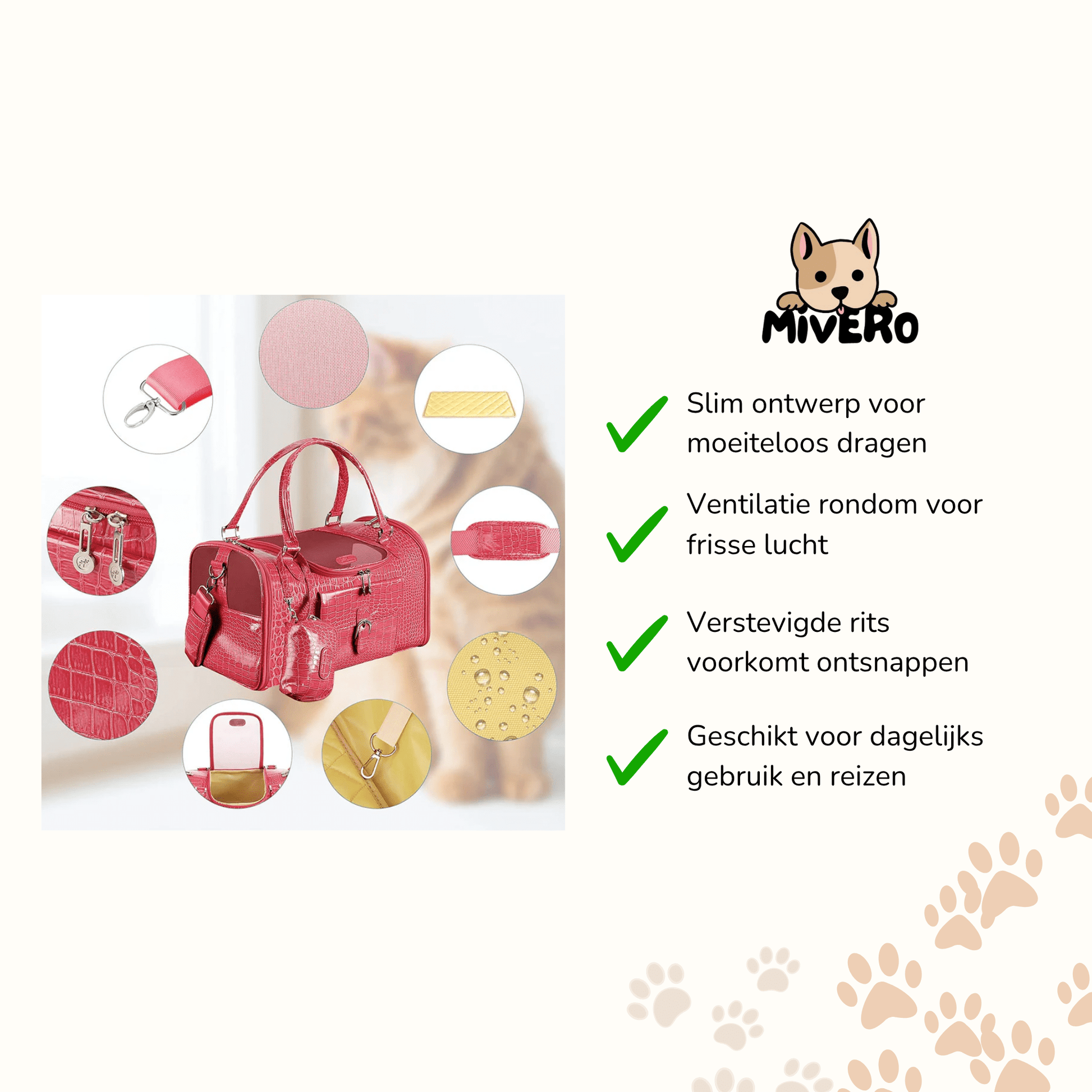 CuddleBag - Modieuze Discrete Draagtas - Mivero