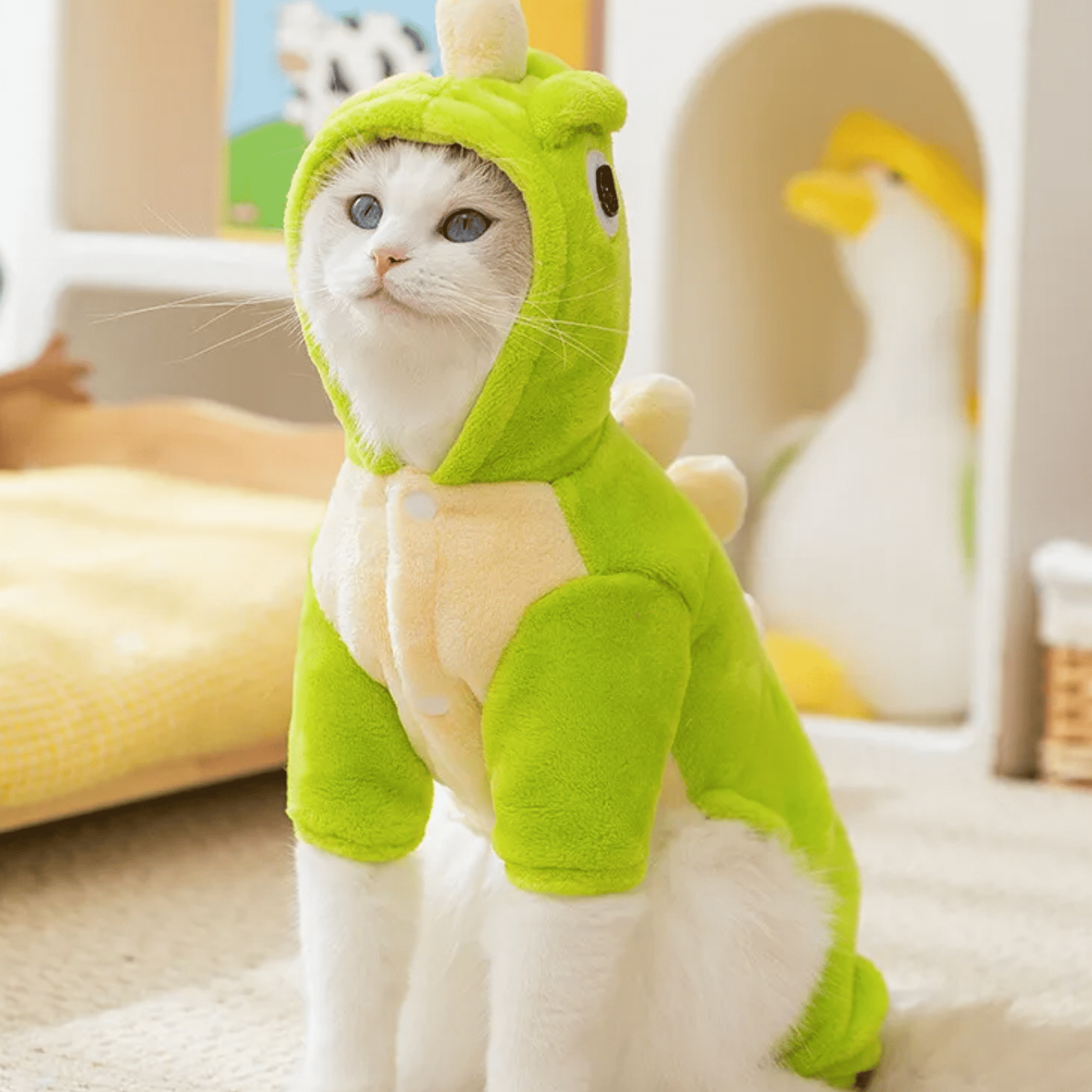 DinoSnug - Fleece Dinosaurus Huisdierkostuum - Mivero