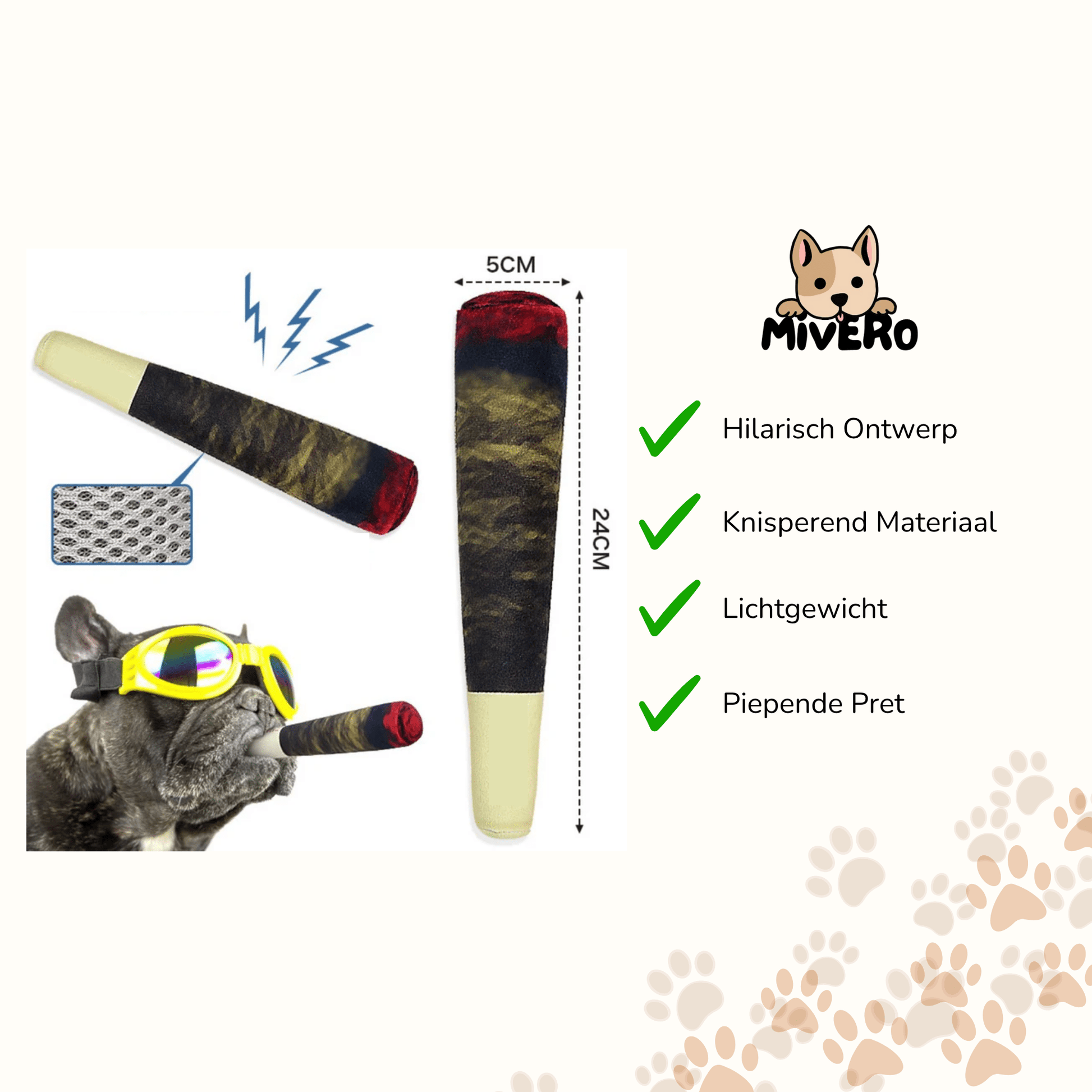 Doobster - Hilarisch Knisperend Hondenspeeltje - Mivero