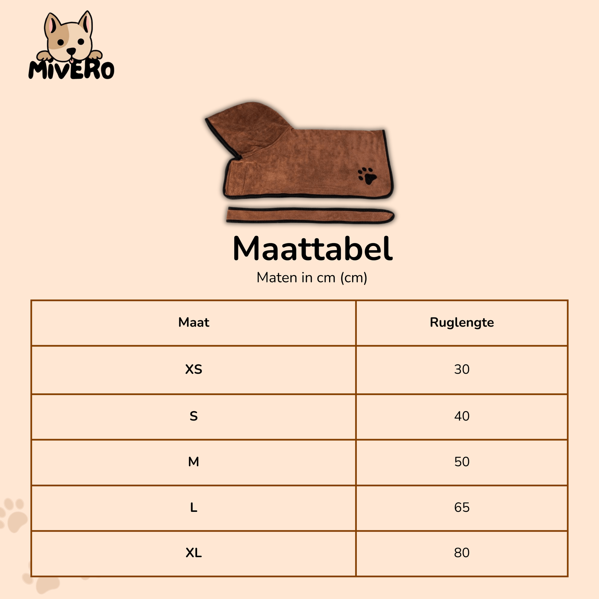 Droogie - Absorberende Microvezel Hondenbadjas - Mivero