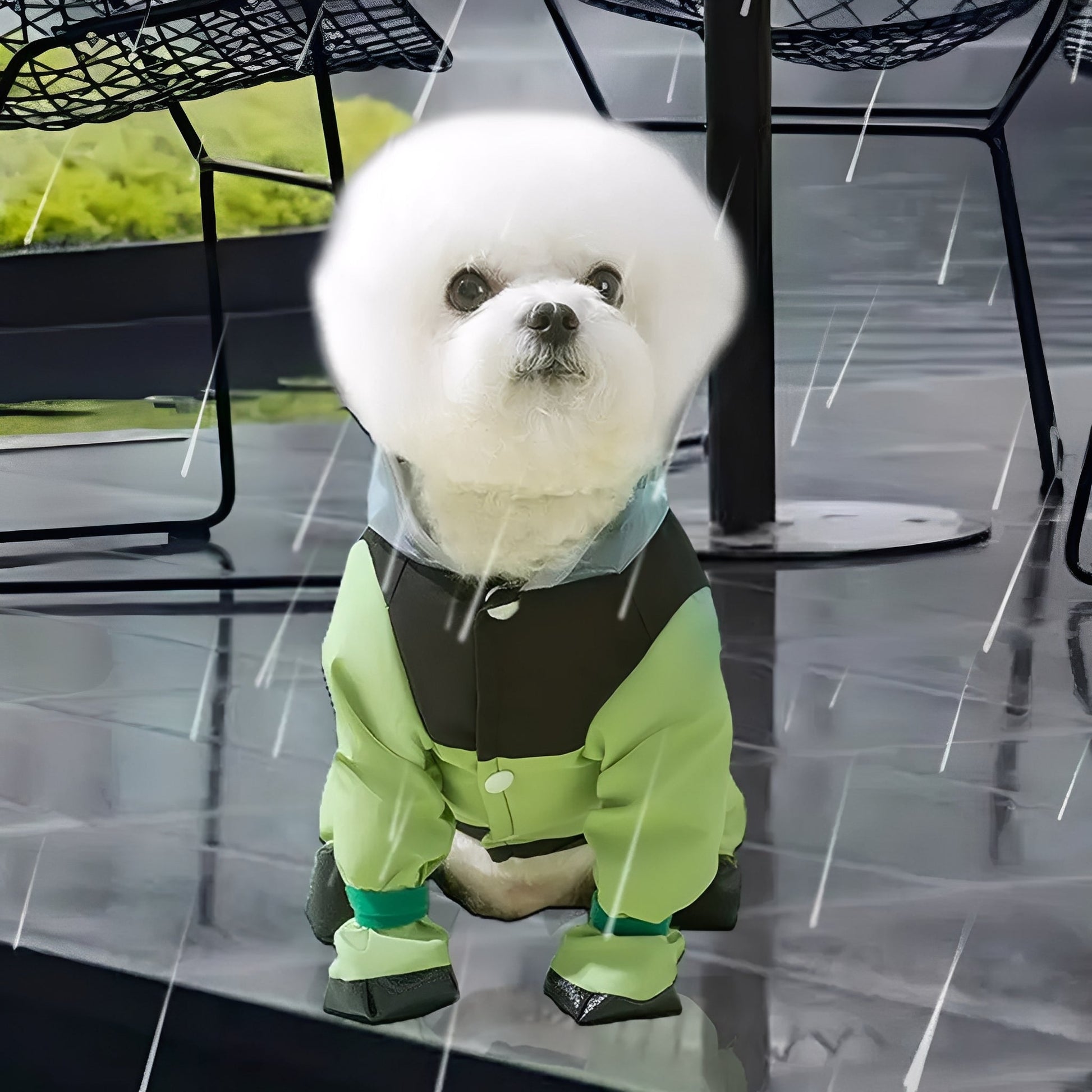 Drytail - Waterdichte Transparante Hondenregenjas - Mivero