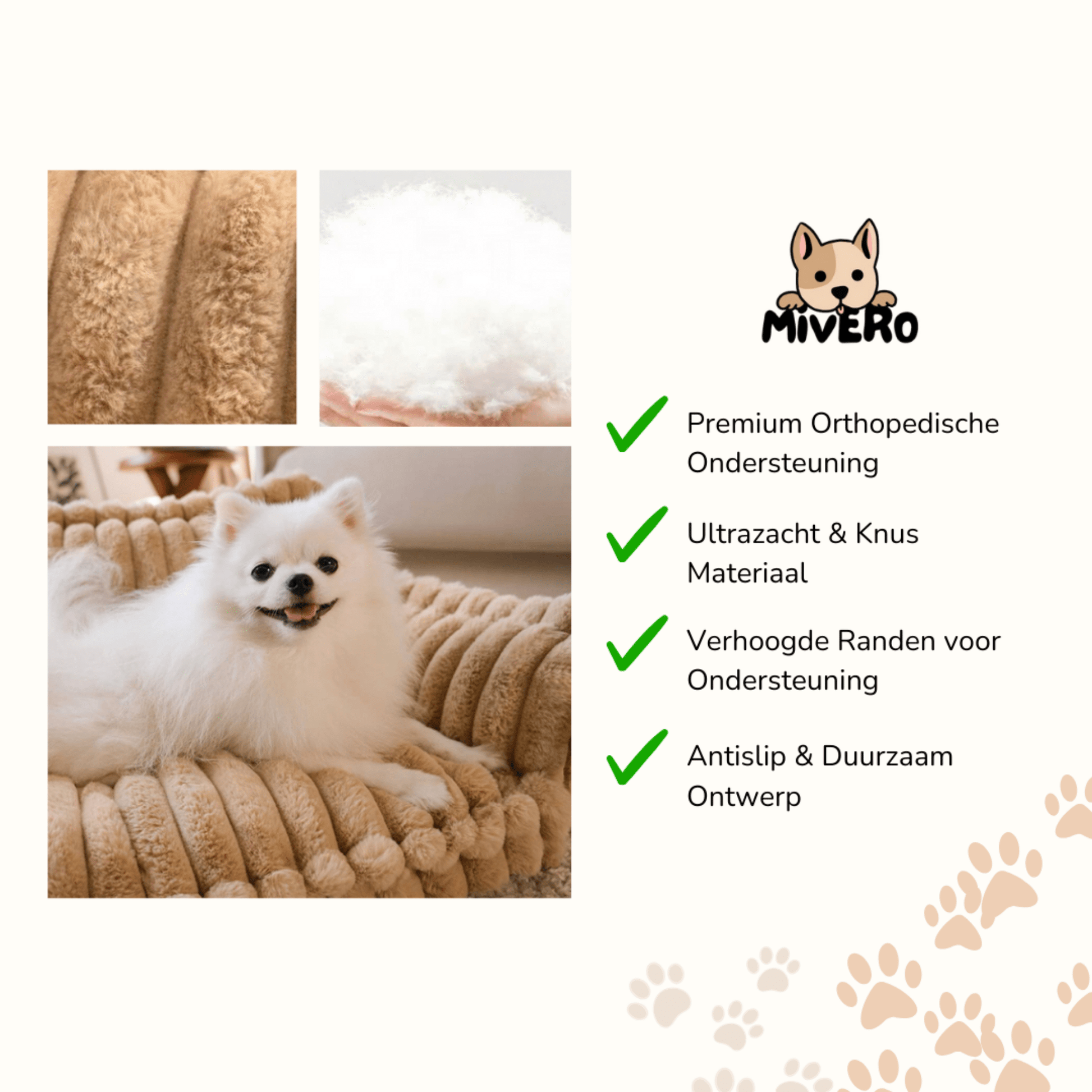 FluffEase - Orthopedische Sofa Hondenmand - Mivero