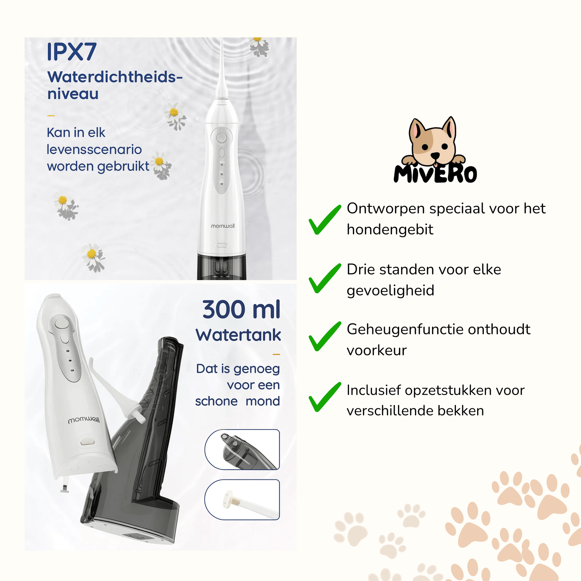 FreshPawz - Draagbare Tandvleesvriendelijke Hondenflosser - Mivero