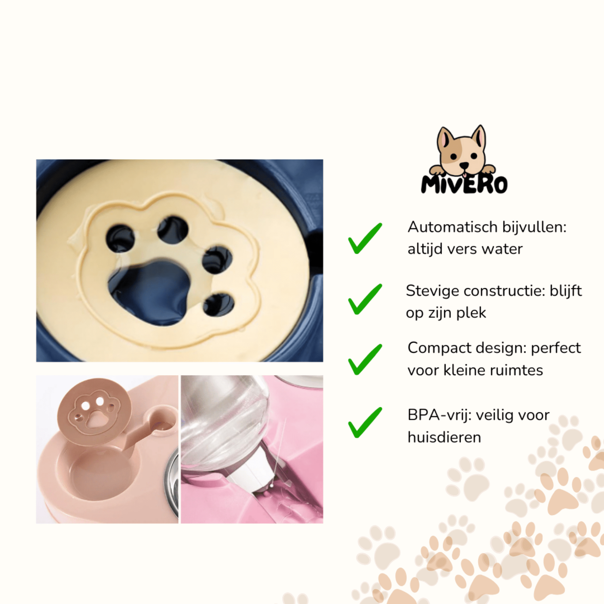 FreshSip - Automatische Antislip Drinkbak - Mivero