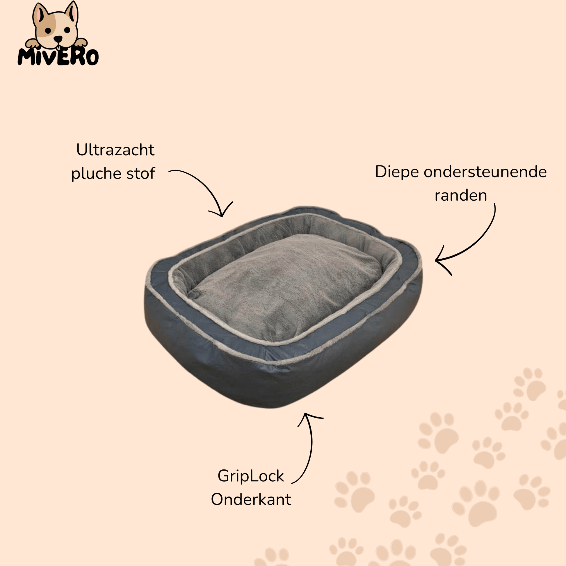 FurHaven - Orthopedisch Pluche Hondenbed - Mivero