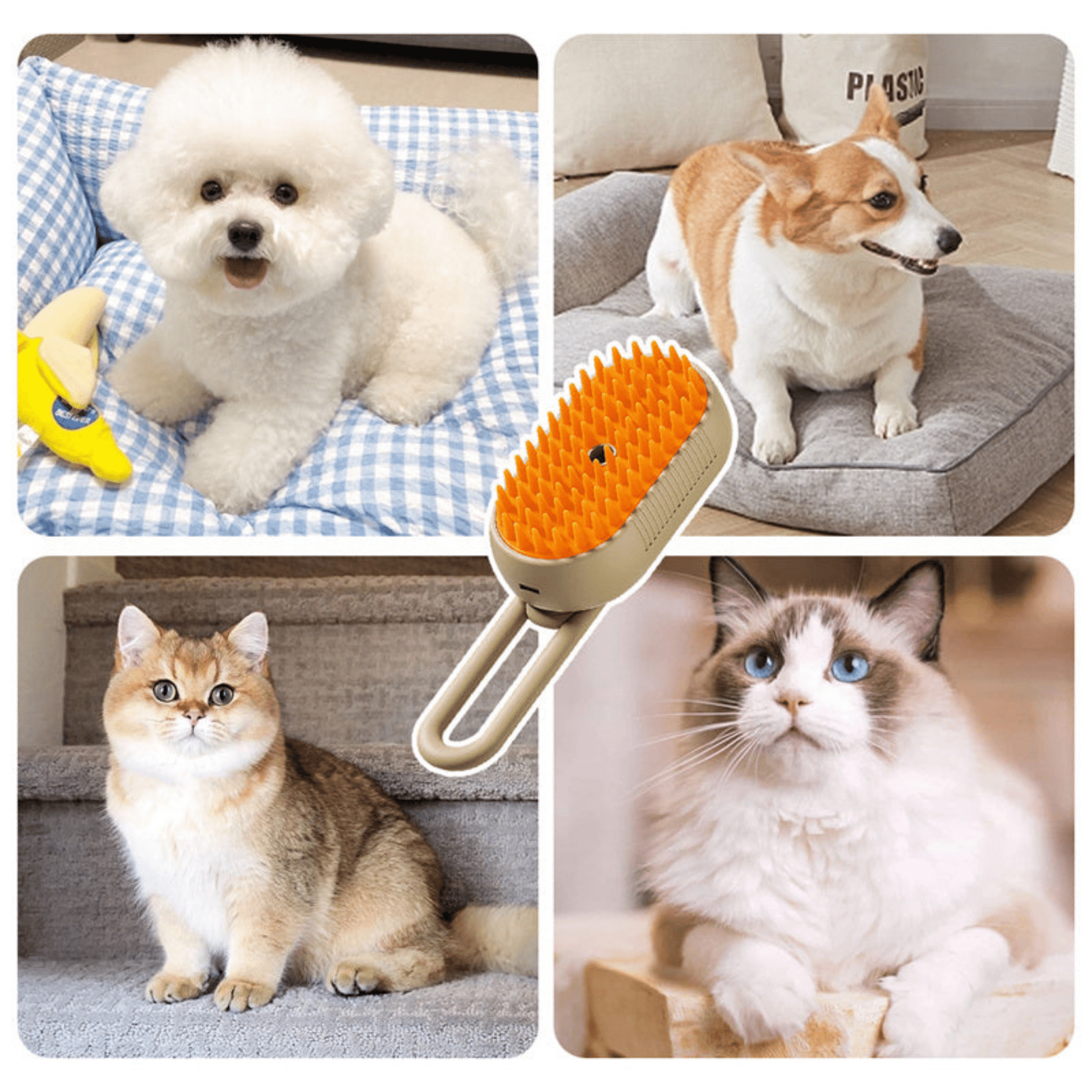 SteamBrush 2.0 - Heeft jou huisdier last van haaruitval? - Mivero
