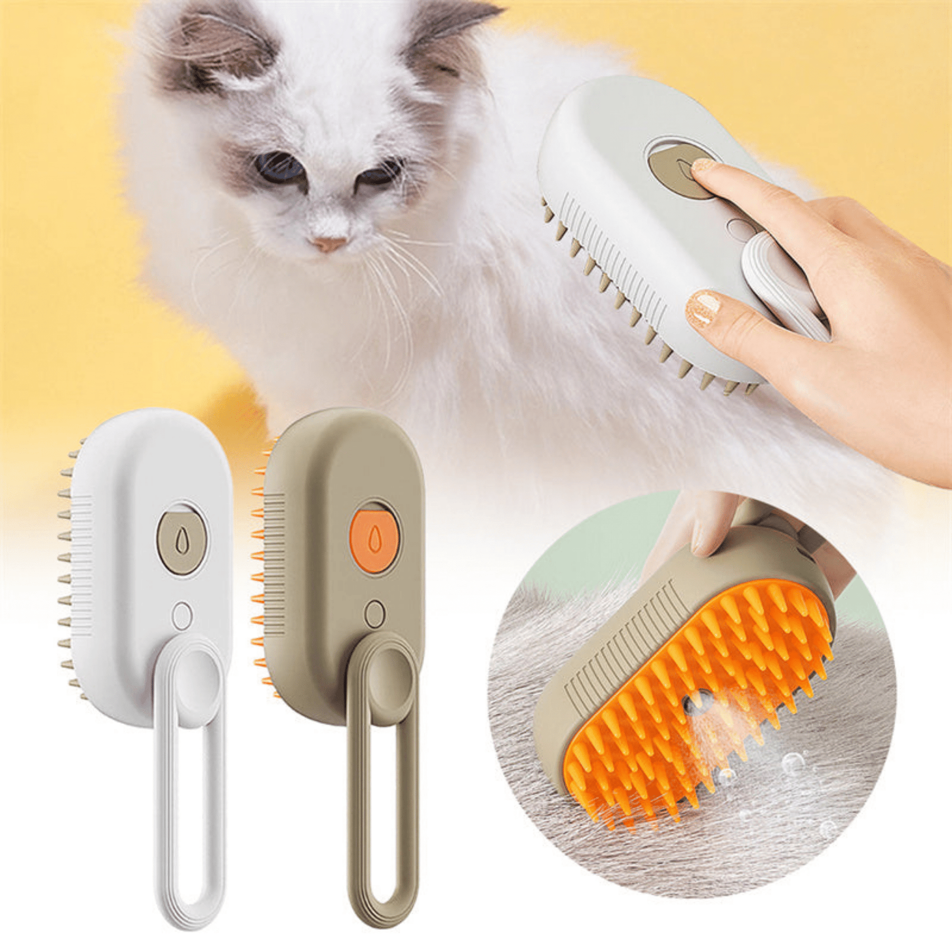 SteamBrush 2.0 - Heeft jou huisdier last van haaruitval? - Mivero