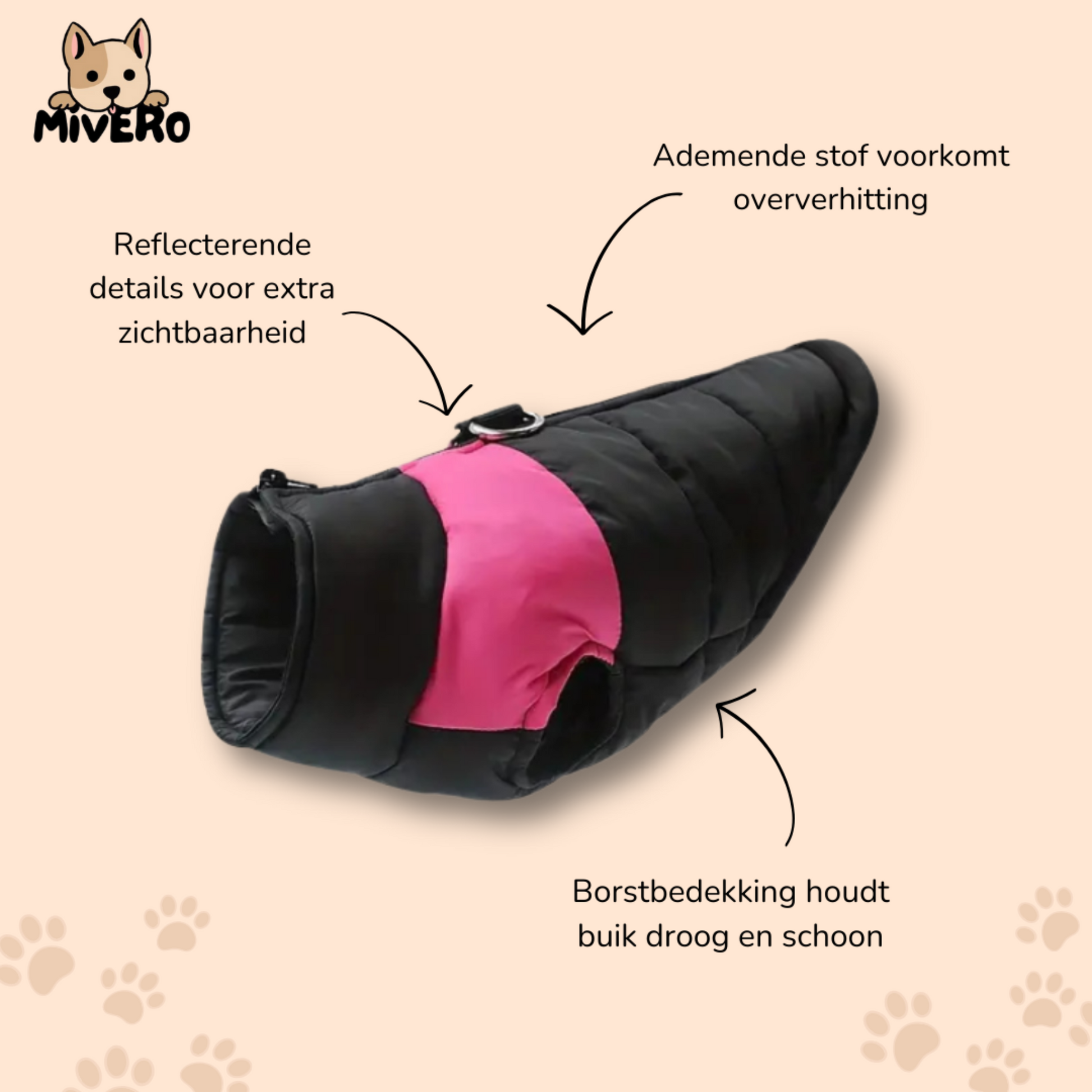 ComFura - Waterdichte Fleece Hondenjas