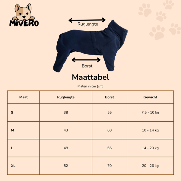 SnugPug - Warme Fleece Hondenpyjama