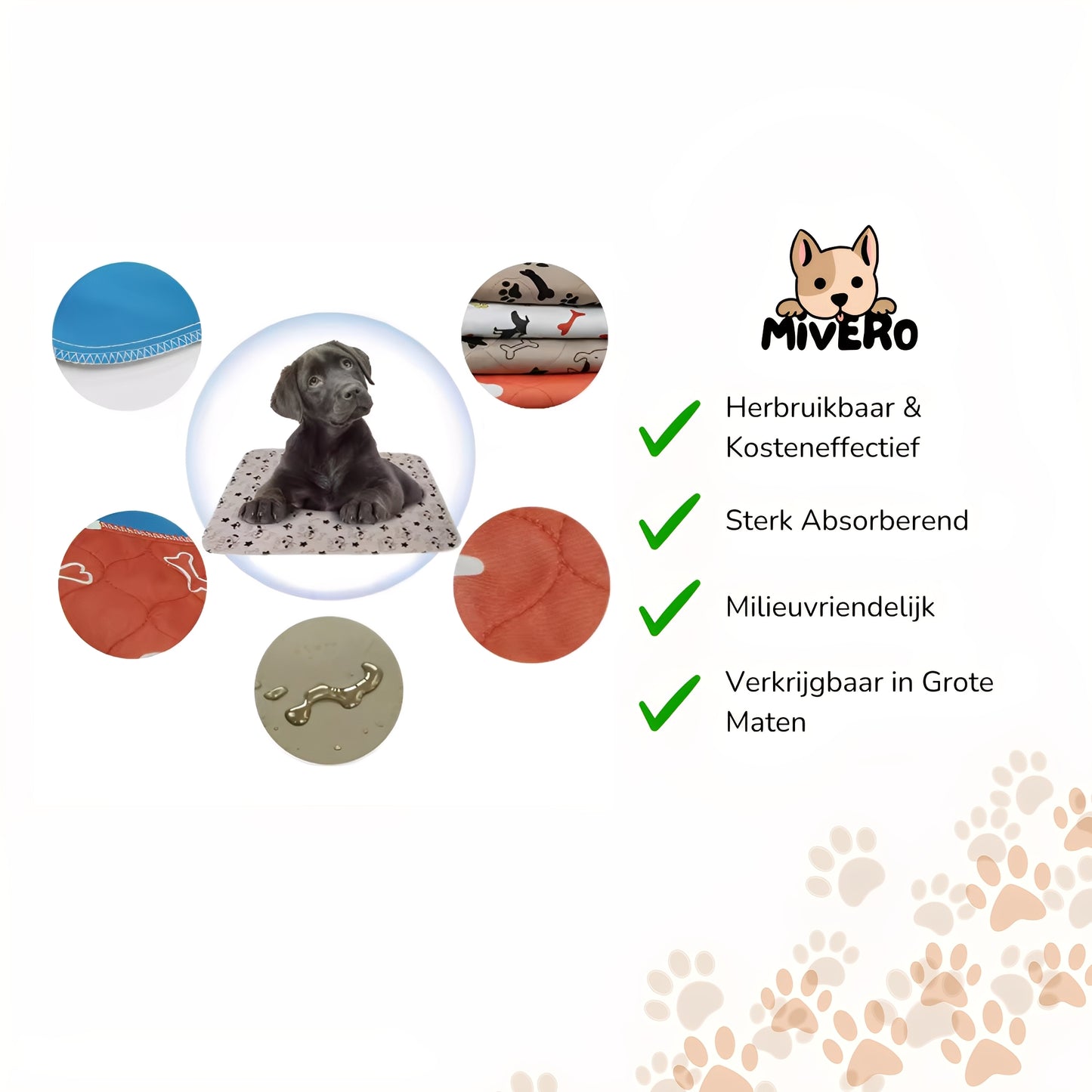 AbsorbEase - Herbruikbare Lekvrije Pethoezen