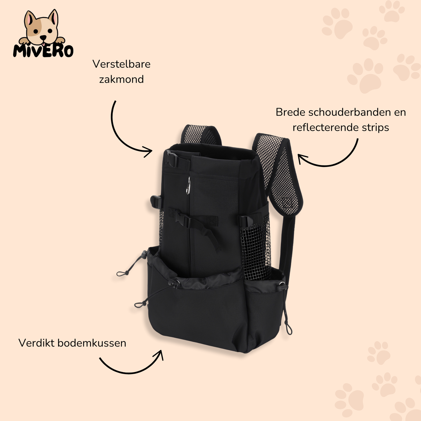 PawPack - Ergonomische Hondendraagzak Rugzak