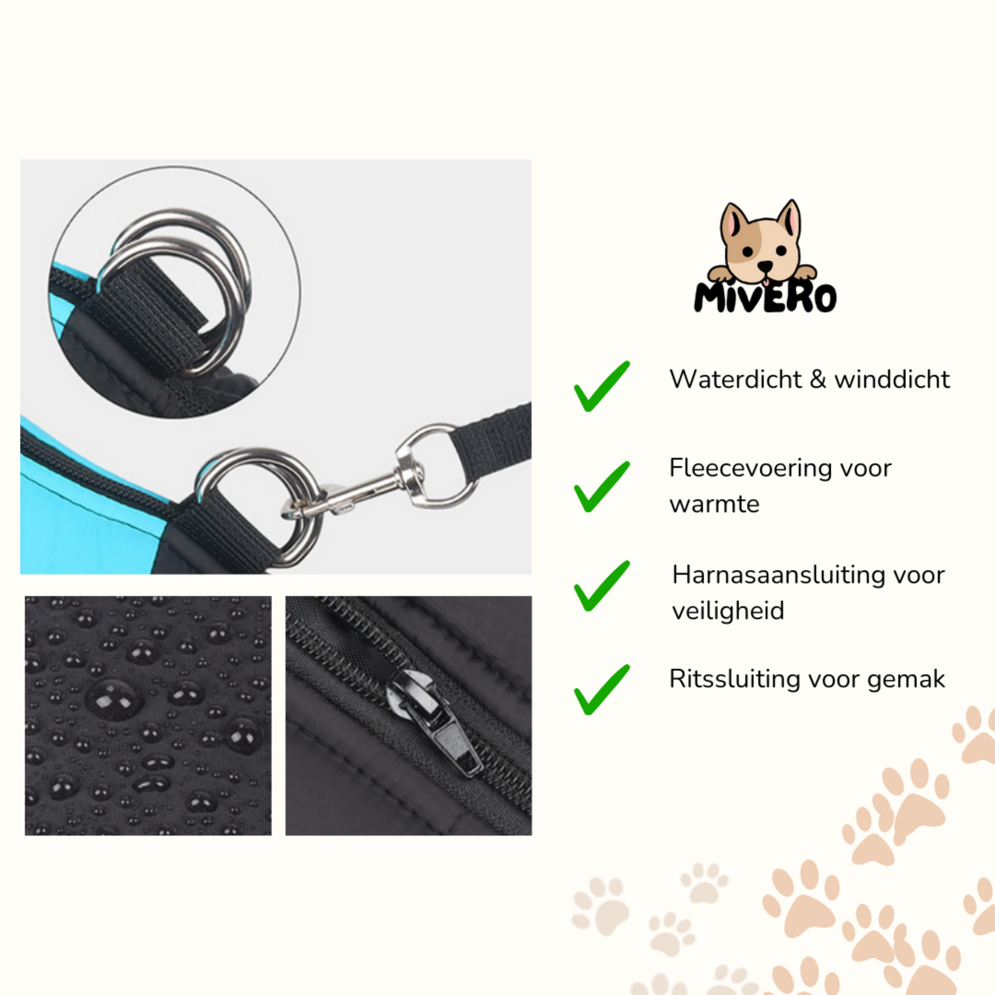 ComFura - Waterdichte Fleece Hondenjas