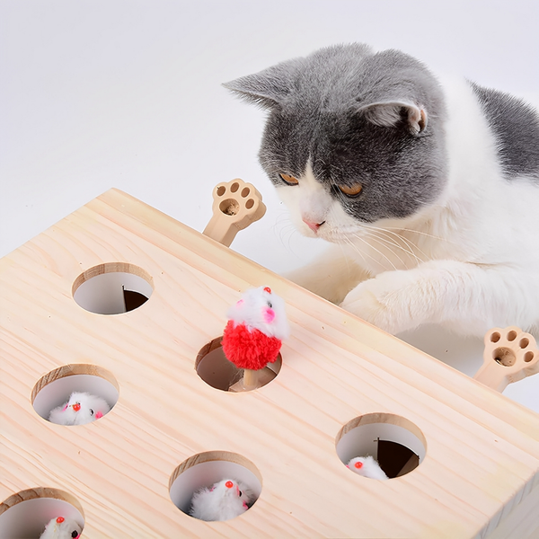 MoleHunt - Houten Whack-A-Mole KattenSpeelgoed