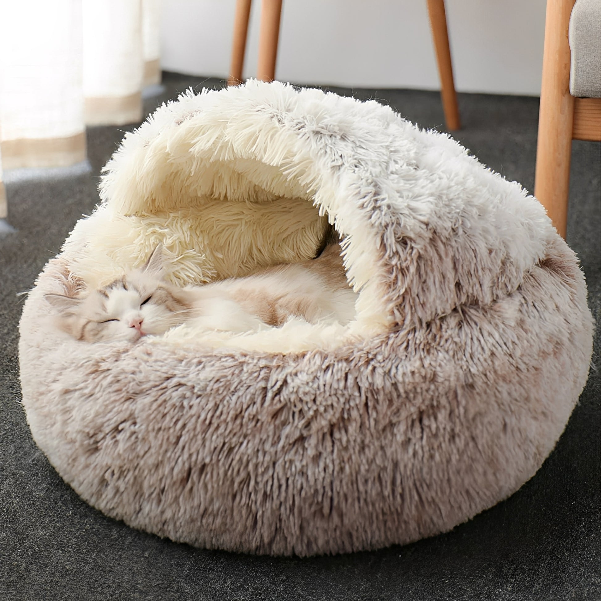 CozyCave - Holvormig Hypoallergeen Huisdierenbed