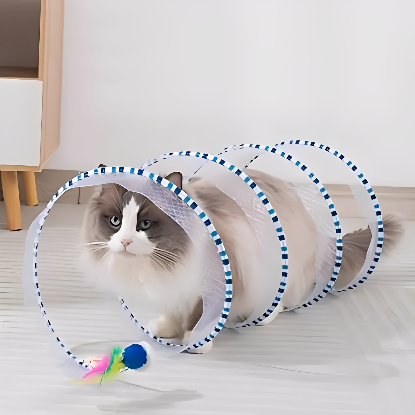 PlayCoil - Interactieve Spiraal Kattentunnel