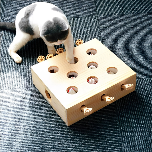 MoleHunt - Houten Whack-A-Mole KattenSpeelgoed