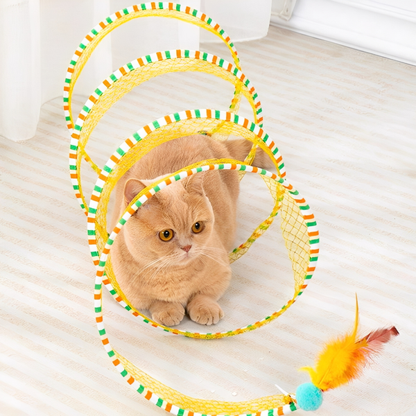 PlayCoil - Interactieve Spiraal Kattentunnel