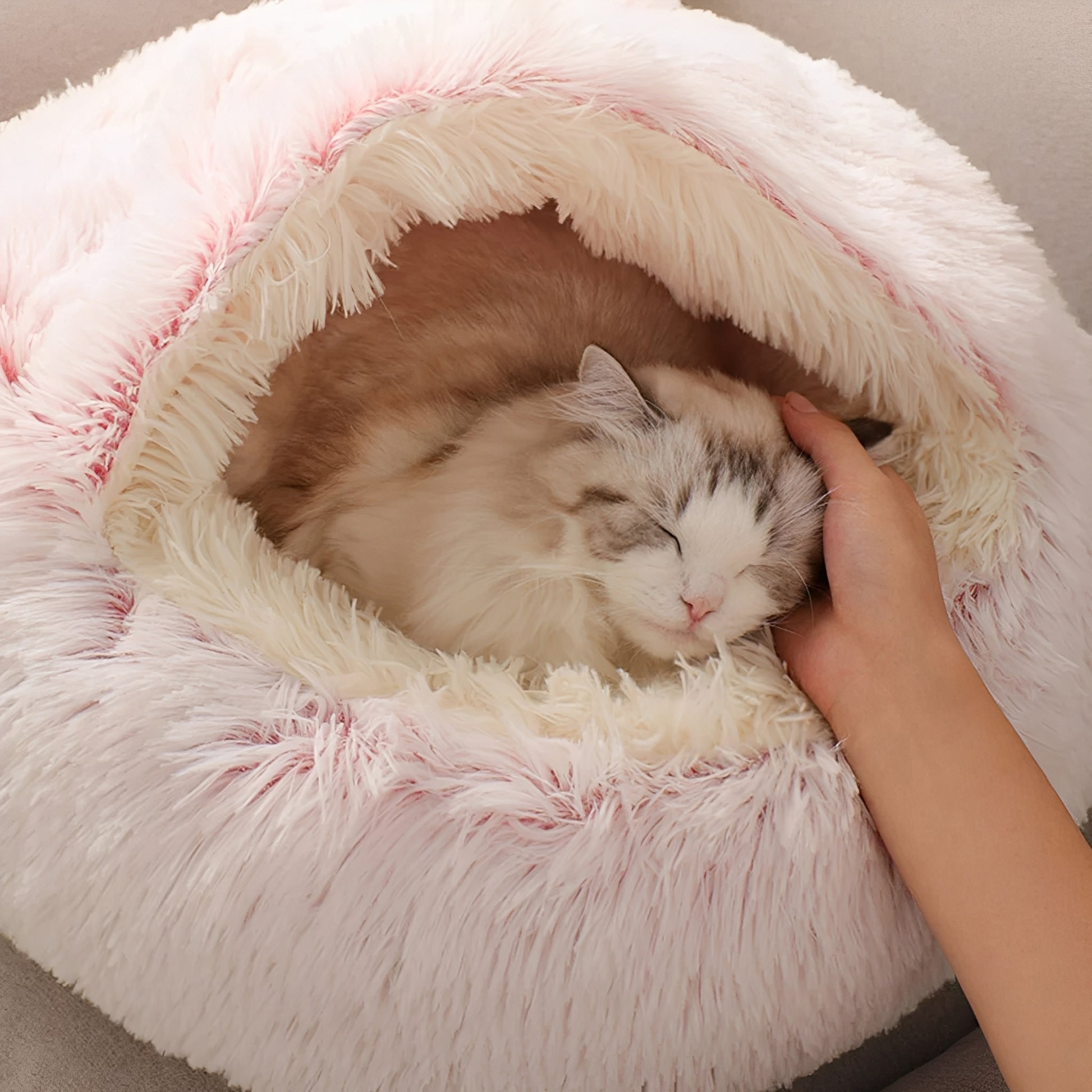 CozyCave - Holvormig Hypoallergeen Huisdierenbed