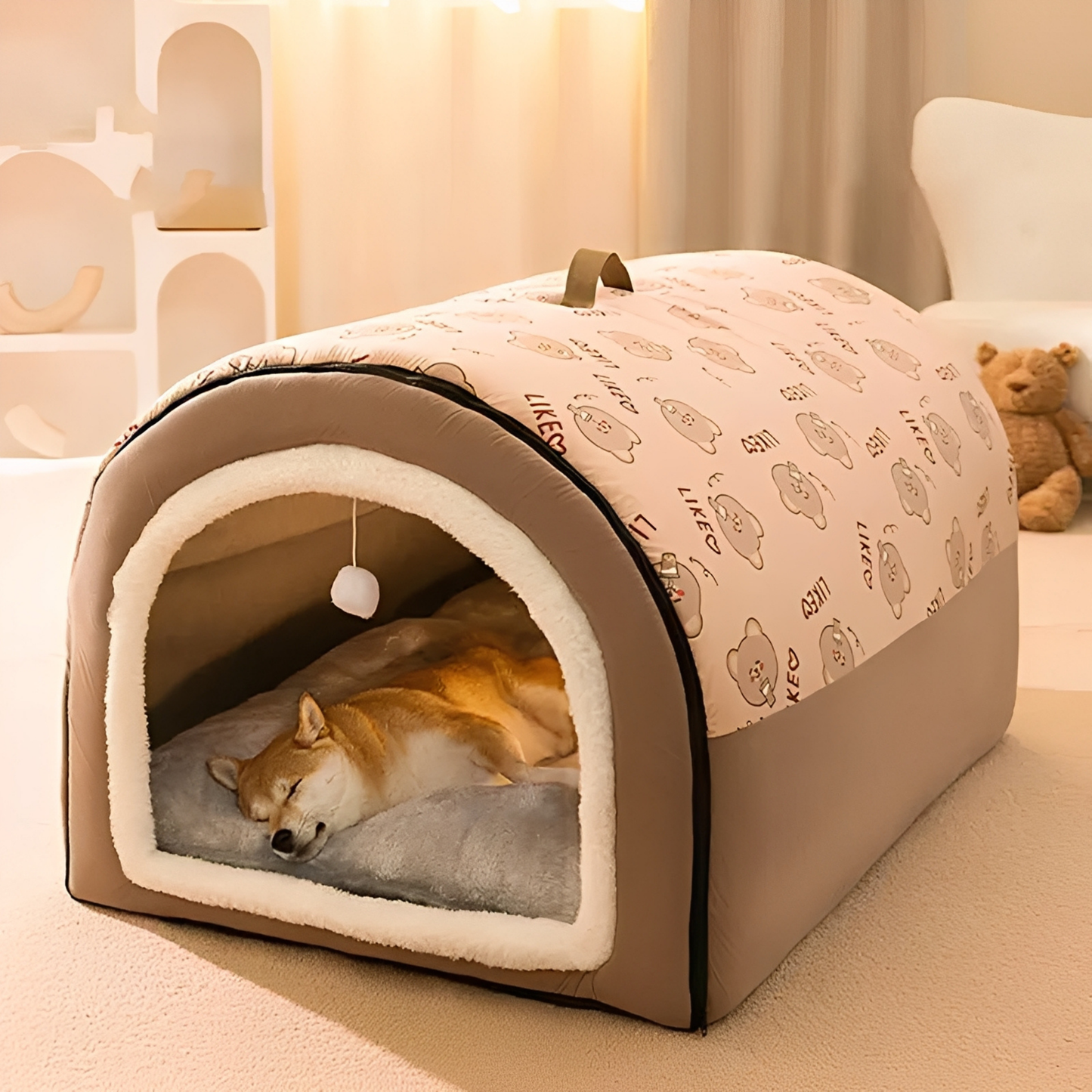 WarmNest - Verhoogd Veiligheids Hondenbed