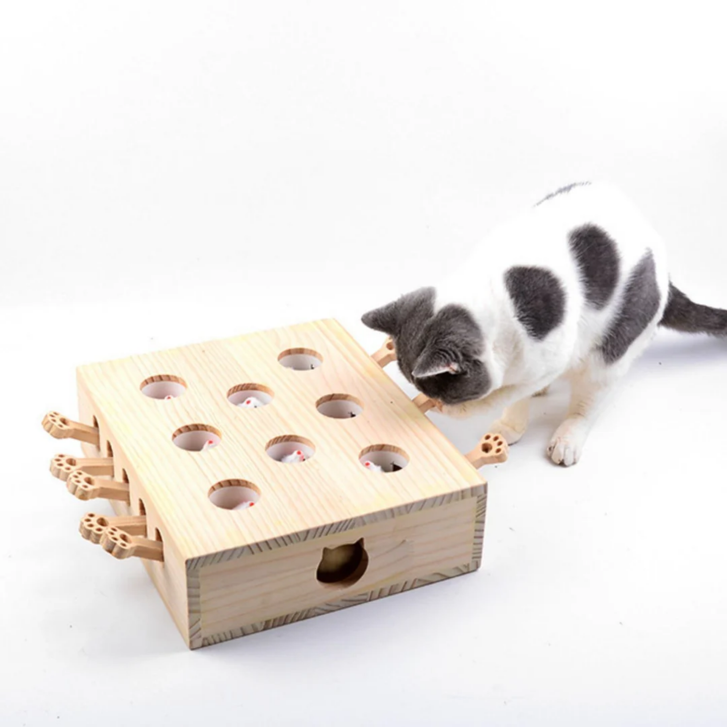 MoleHunt - Houten Whack-A-Mole KattenSpeelgoed