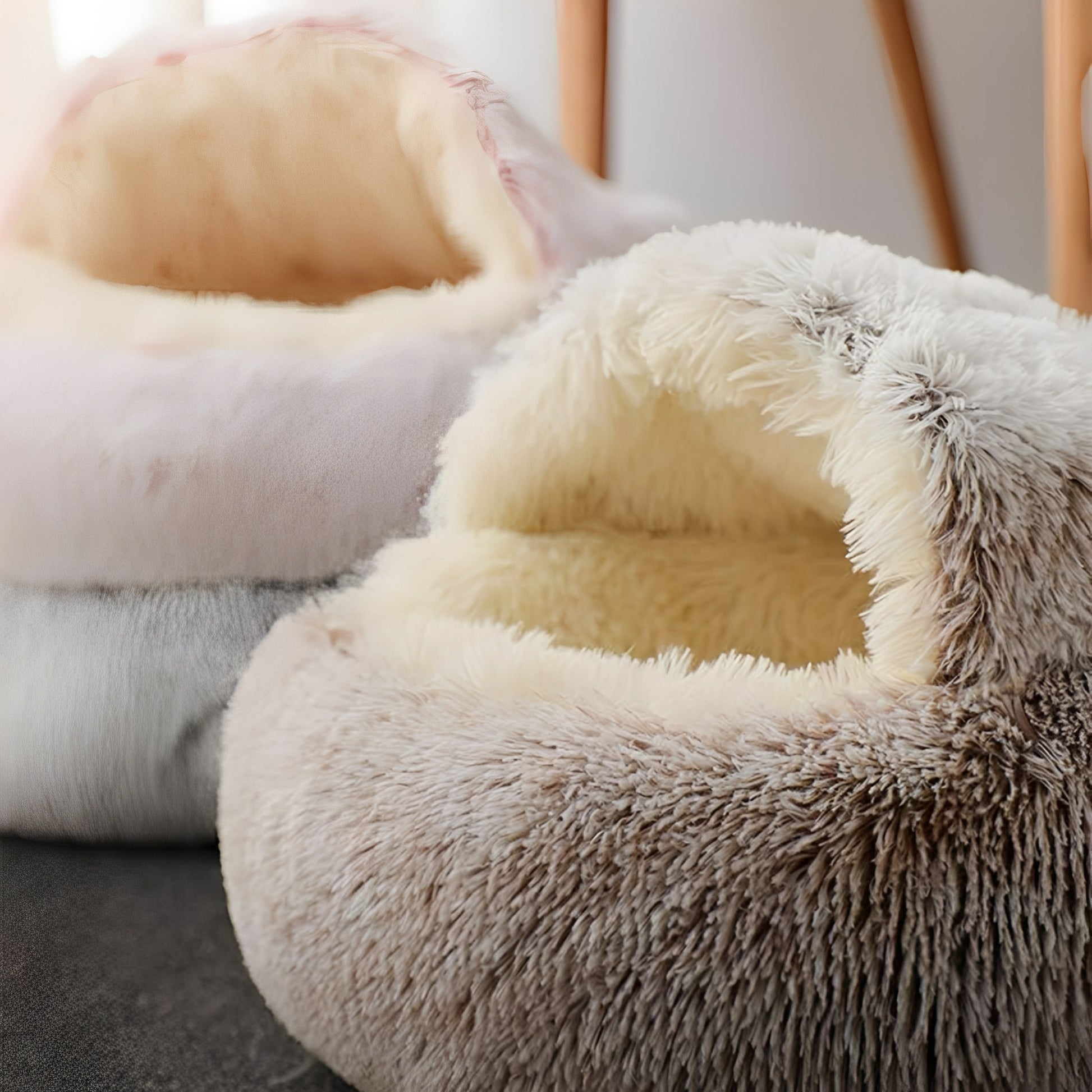 CozyCave - Holvormig Hypoallergeen Huisdierenbed