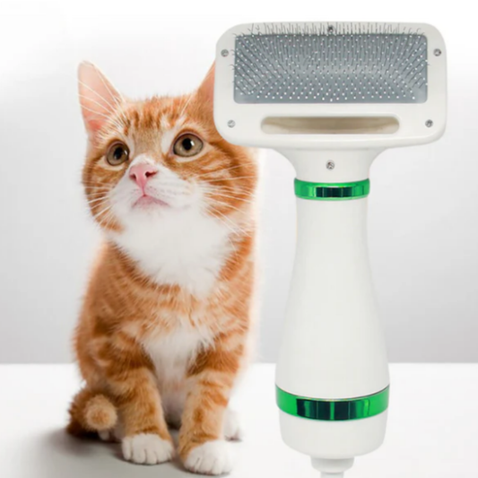 PawGroom - Rustgevende Droog-Borstel Hondenföhn
