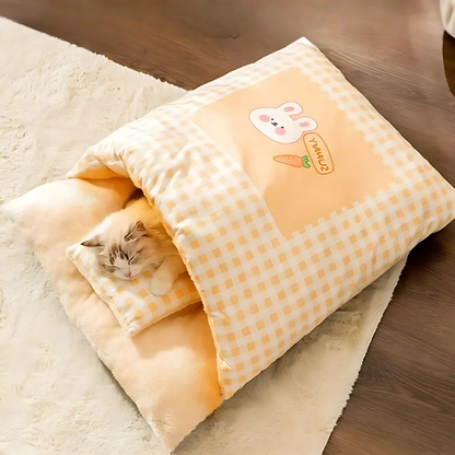 FluffCove - Gesloten Verkoelend Kattenbed