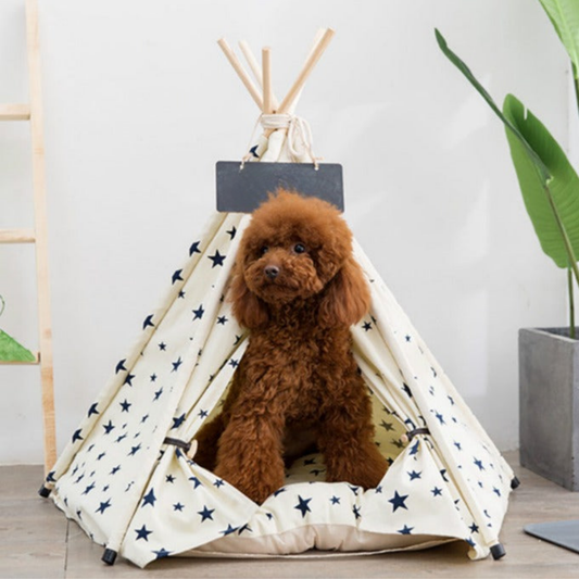 Snugwood - Houten Katoenen Hondenbed