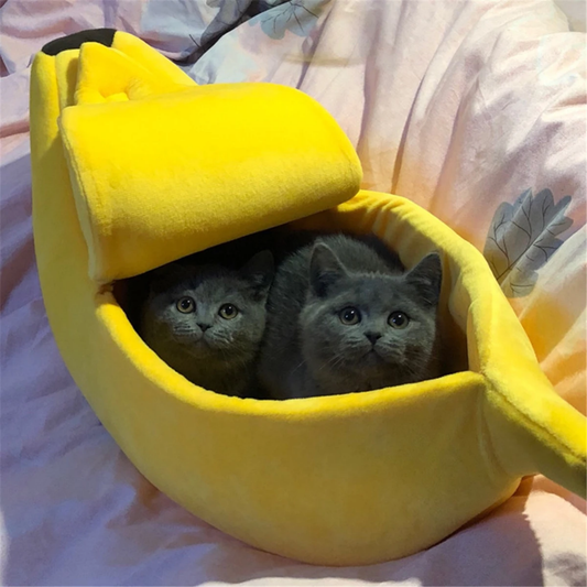 Bananapaws - Pluche Banaan Kattenmand
