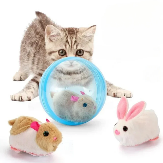 Whizzy - Rollende Transparante Dierenspeelbal