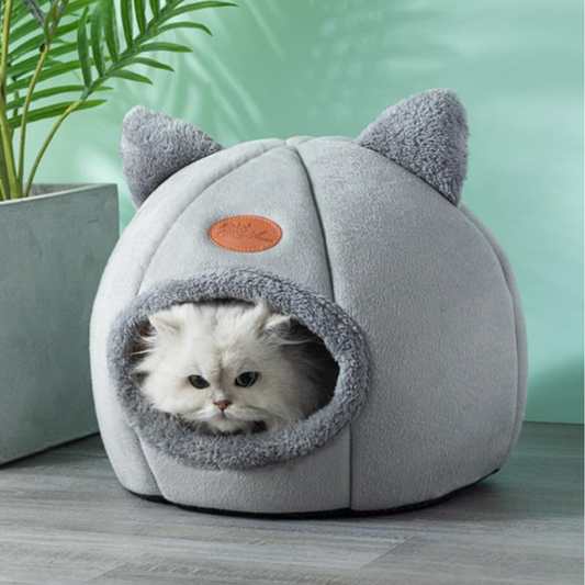PurrNest - Isolerende Pluche Kattenhol