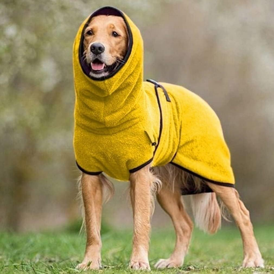 CuddleCoat - Absorberende Katoen-Frotté Hondenbadjas